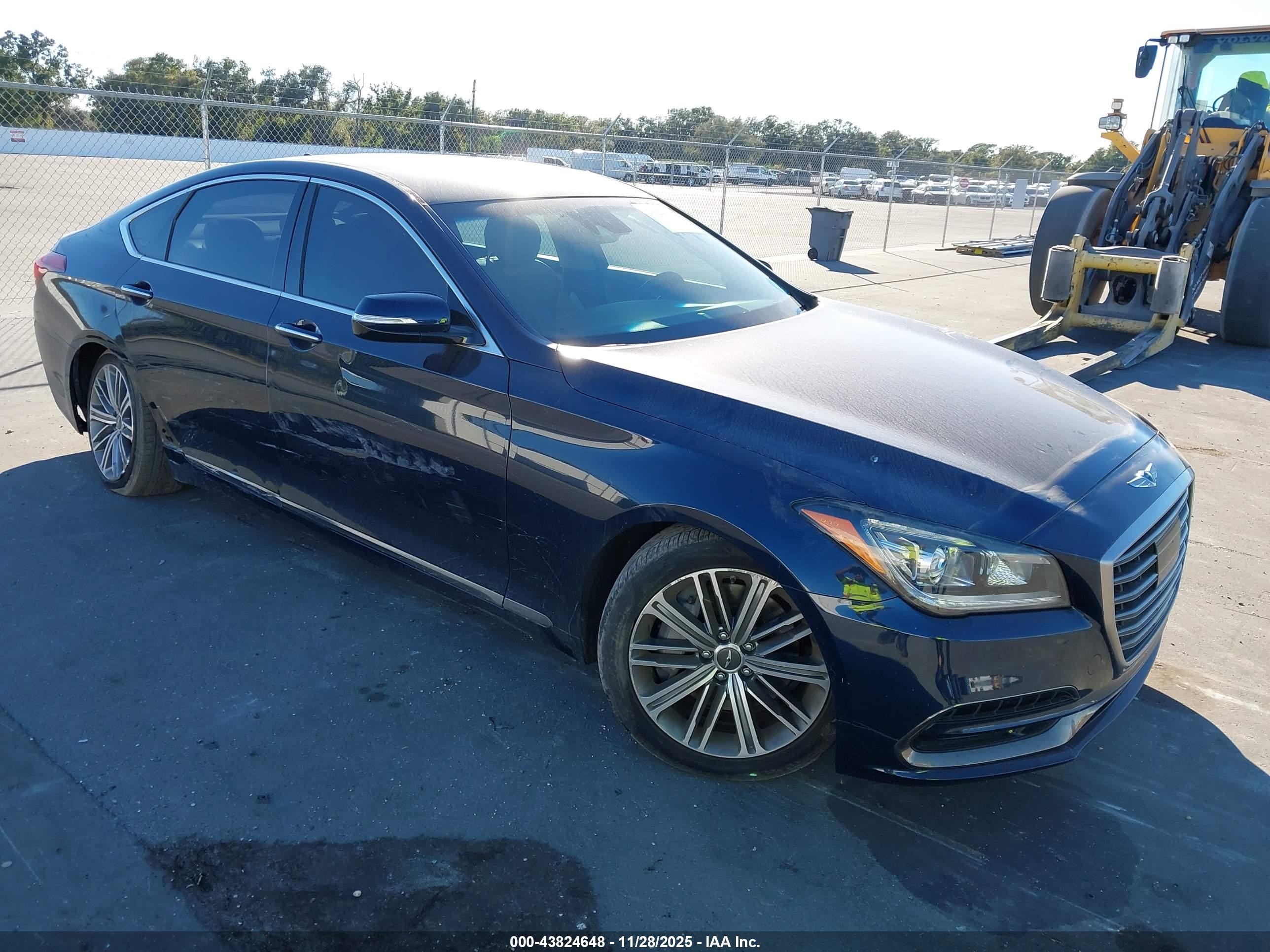 2020 Genesis G80 3.8L, VIN KMTFN4JE0LU328823 — Undercarriage