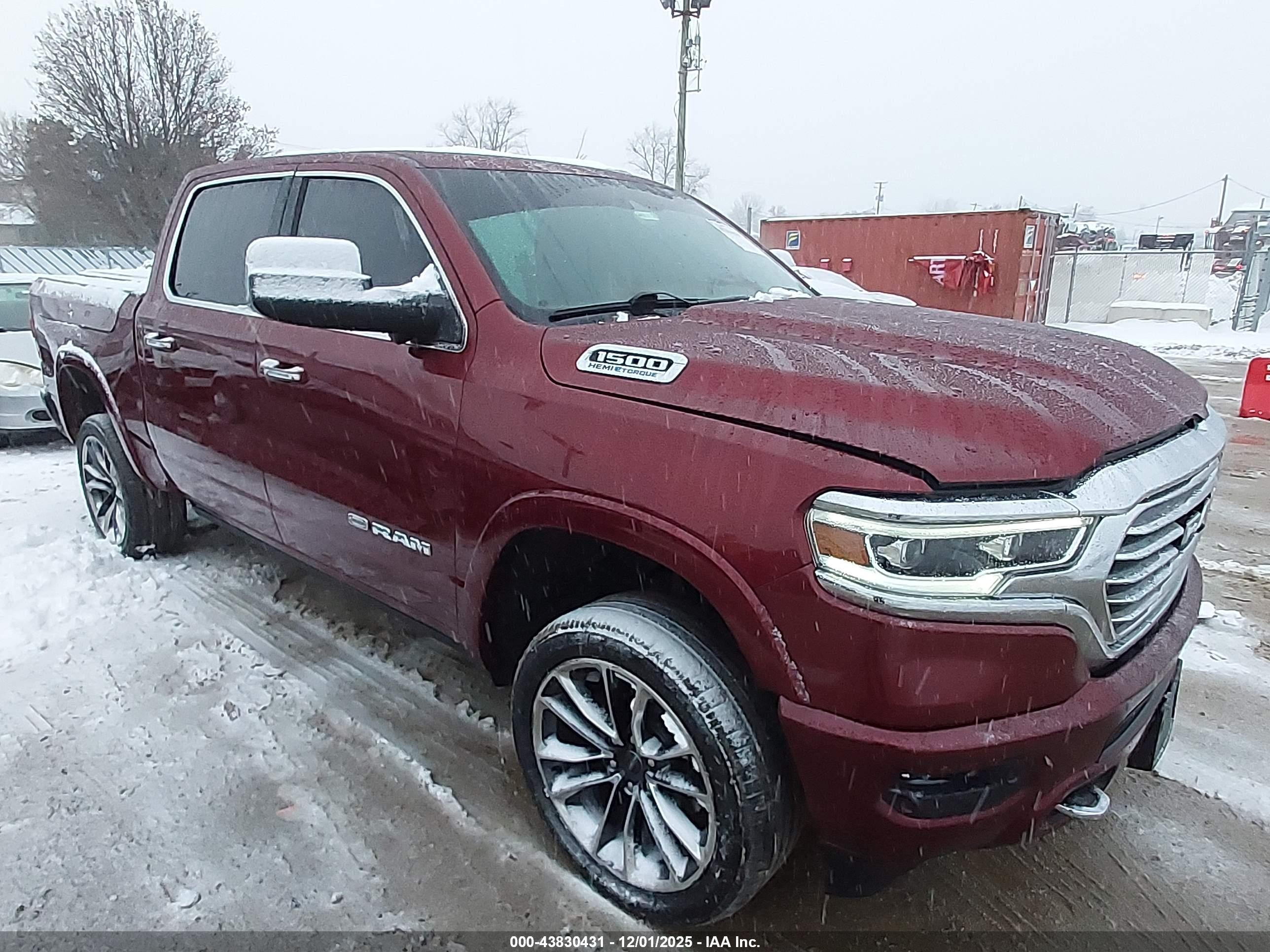 2021 Ram 1500 Longhorn, VIN 1C6SRFKT7MN584101 — Theft recovery