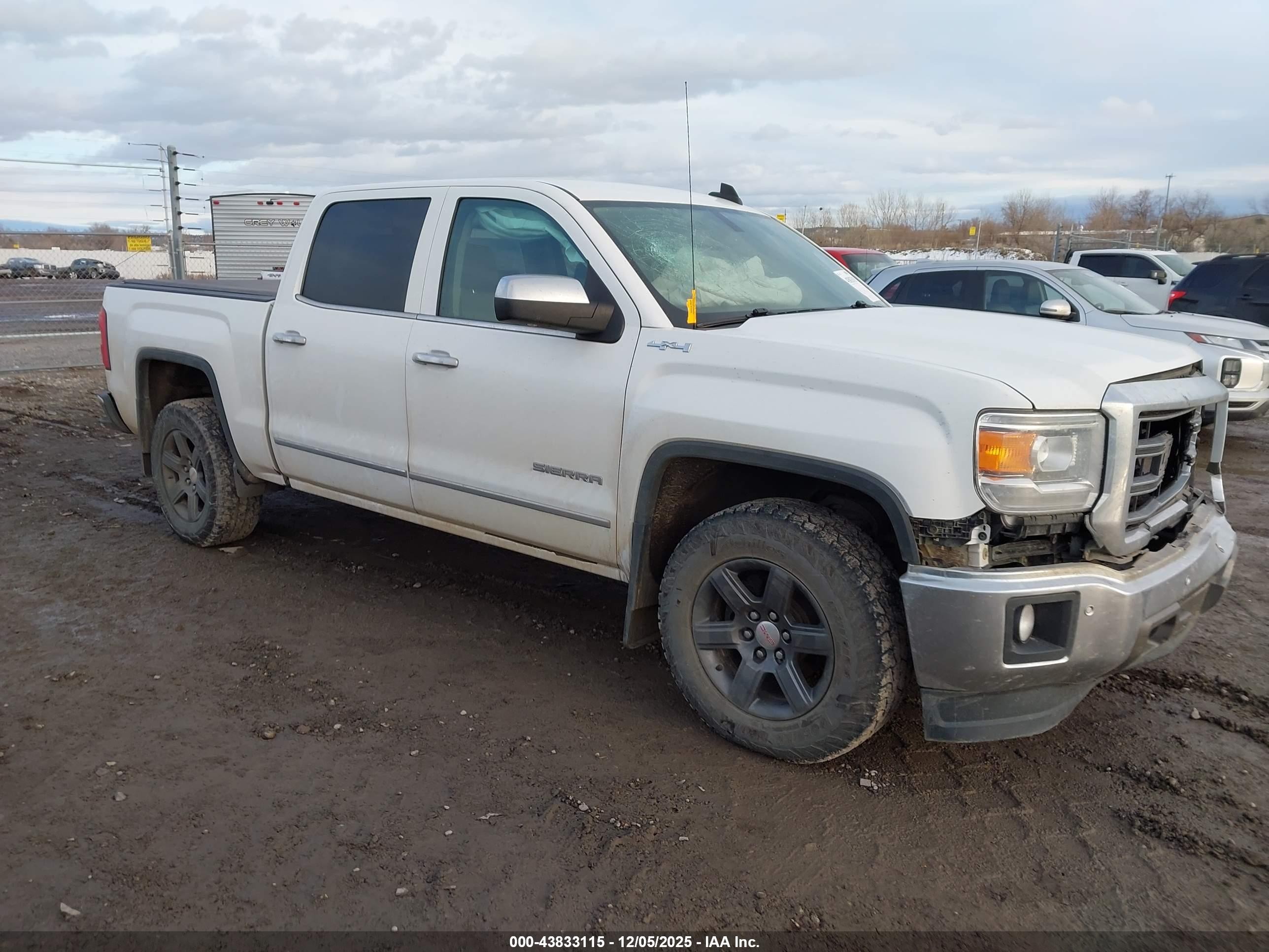 2015 GMC Sierra 1500 SLT, VIN 3GTU2VEC7FG429281 — Front end
