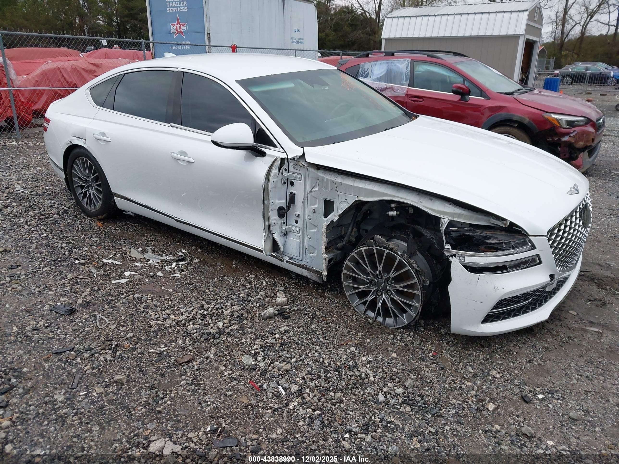 2022 Genesis G80 2.5T, VIN KMTGB4SC7NU111556 — По всему кузову