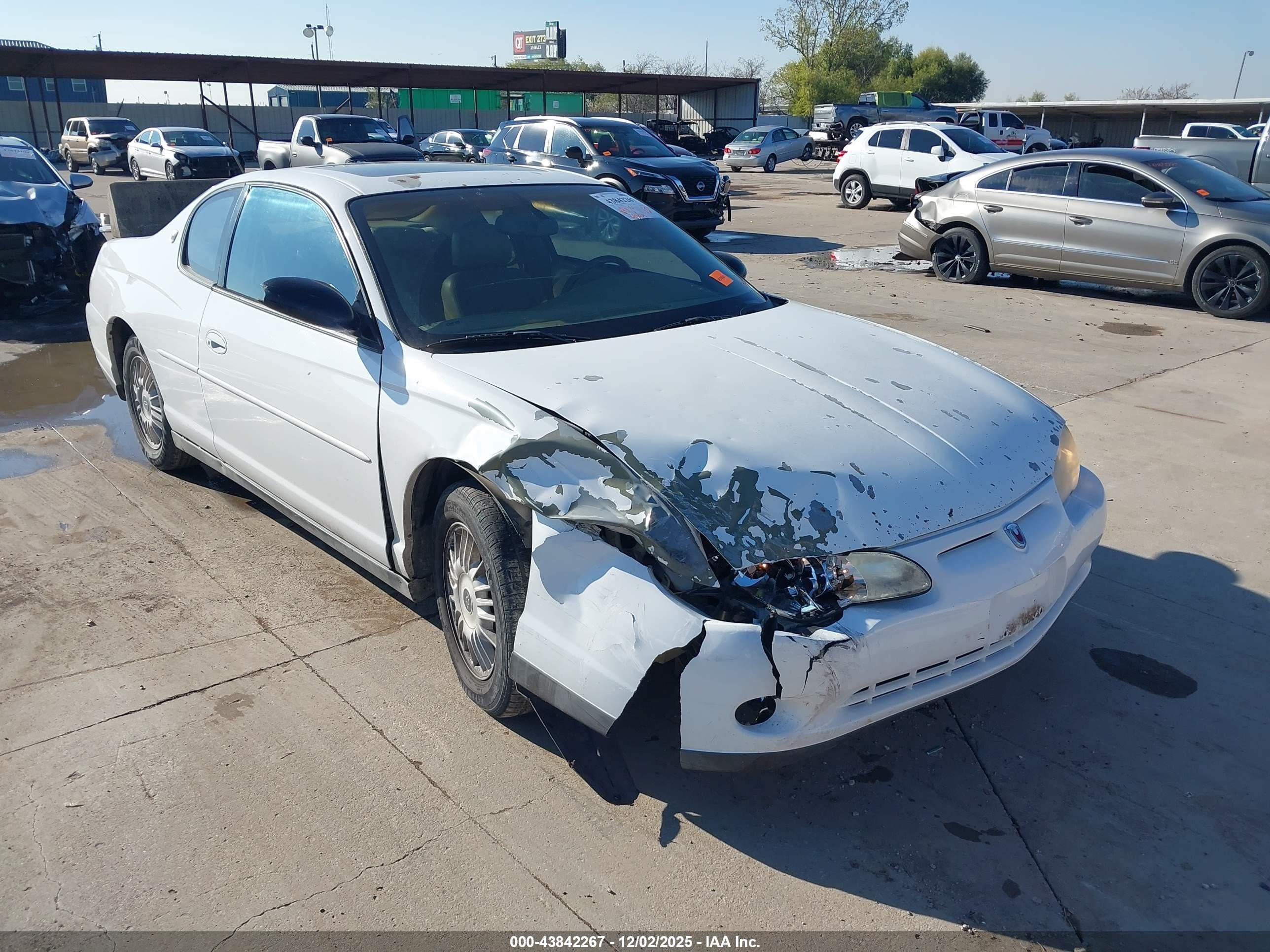 2000 Chevrolet Monte Carlo LS, VIN 2G1WW12E0Y9211328 — Side