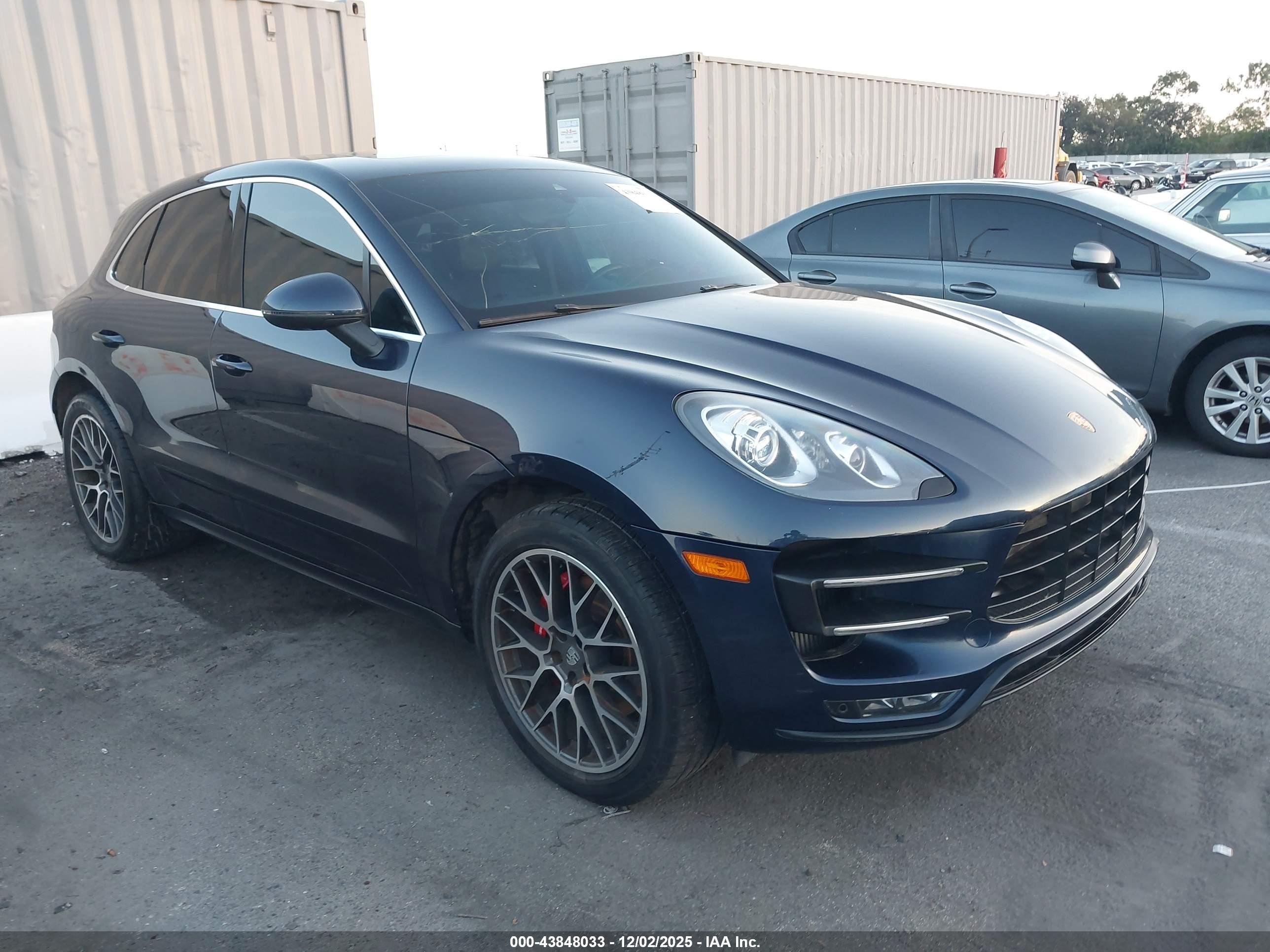 2015 Porsche Macan Turbo, VIN WP1AF2A59FLB91142 — Repossession
