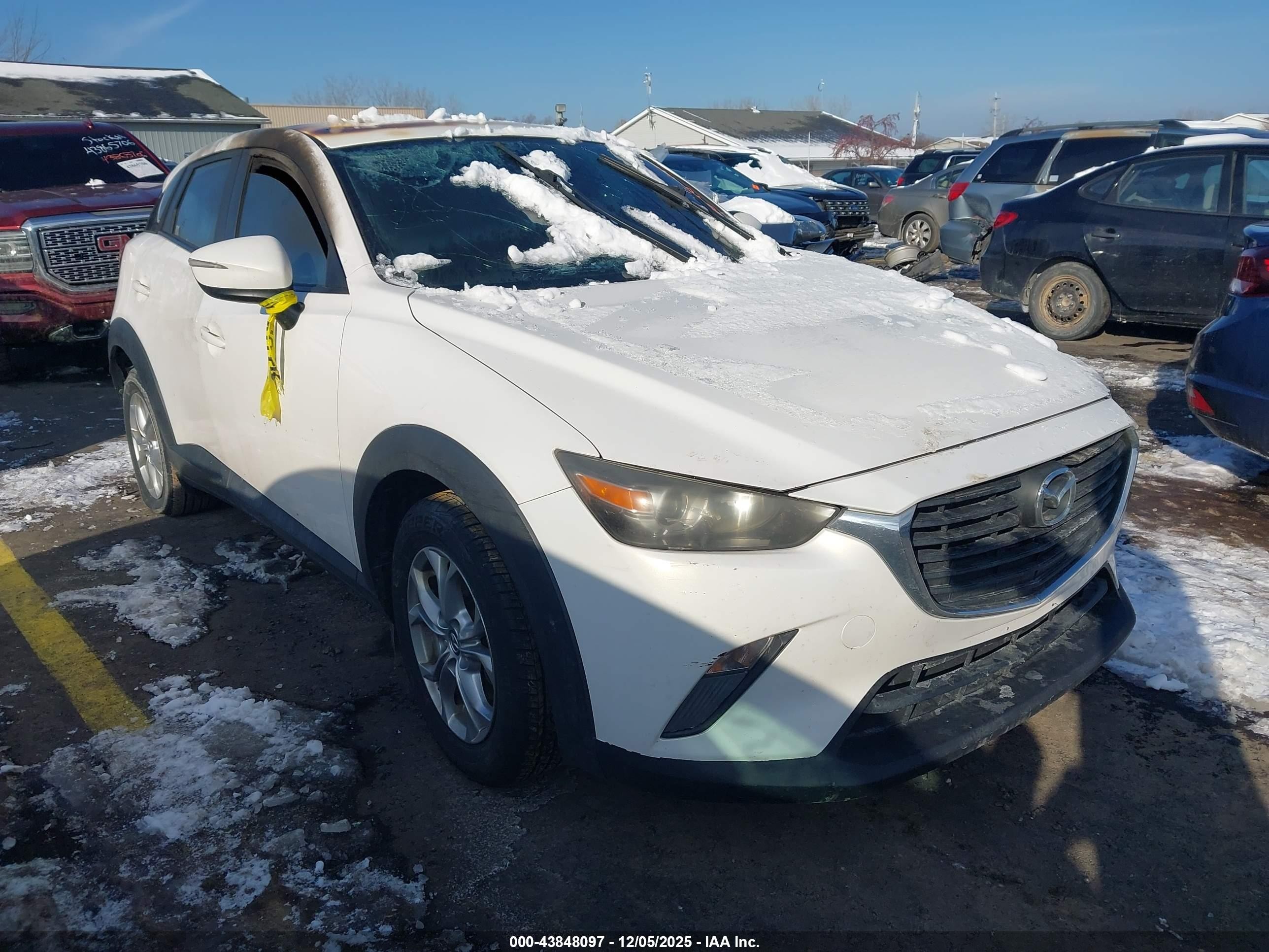 2016 Mazda CX-3 Touring, VIN JM1DKBC78G0108991 — Interior fire