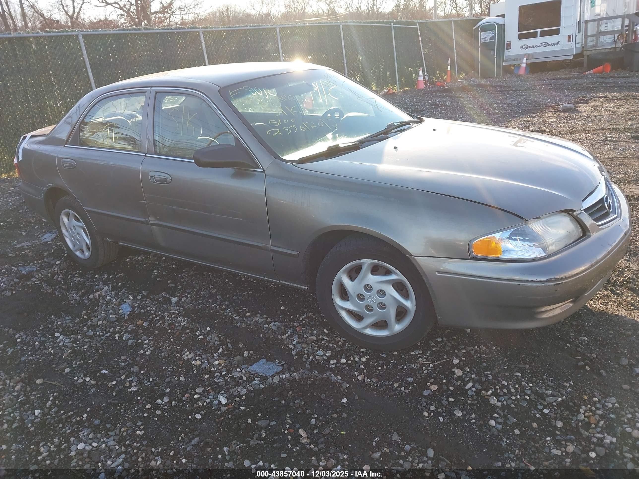 2002 Mazda 626 LX, VIN 1YVGF22C125307001 — Rear end