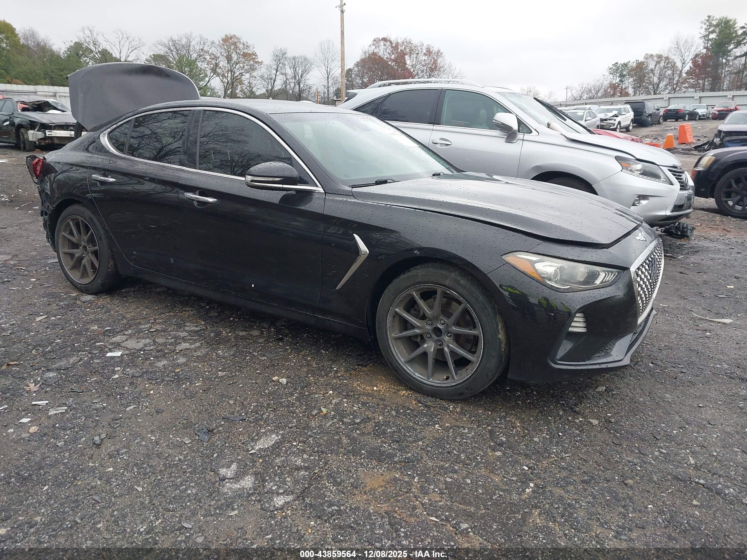2019 Genesis G70 Advanced, VIN KMTG64LA8KU030854 — Rear end