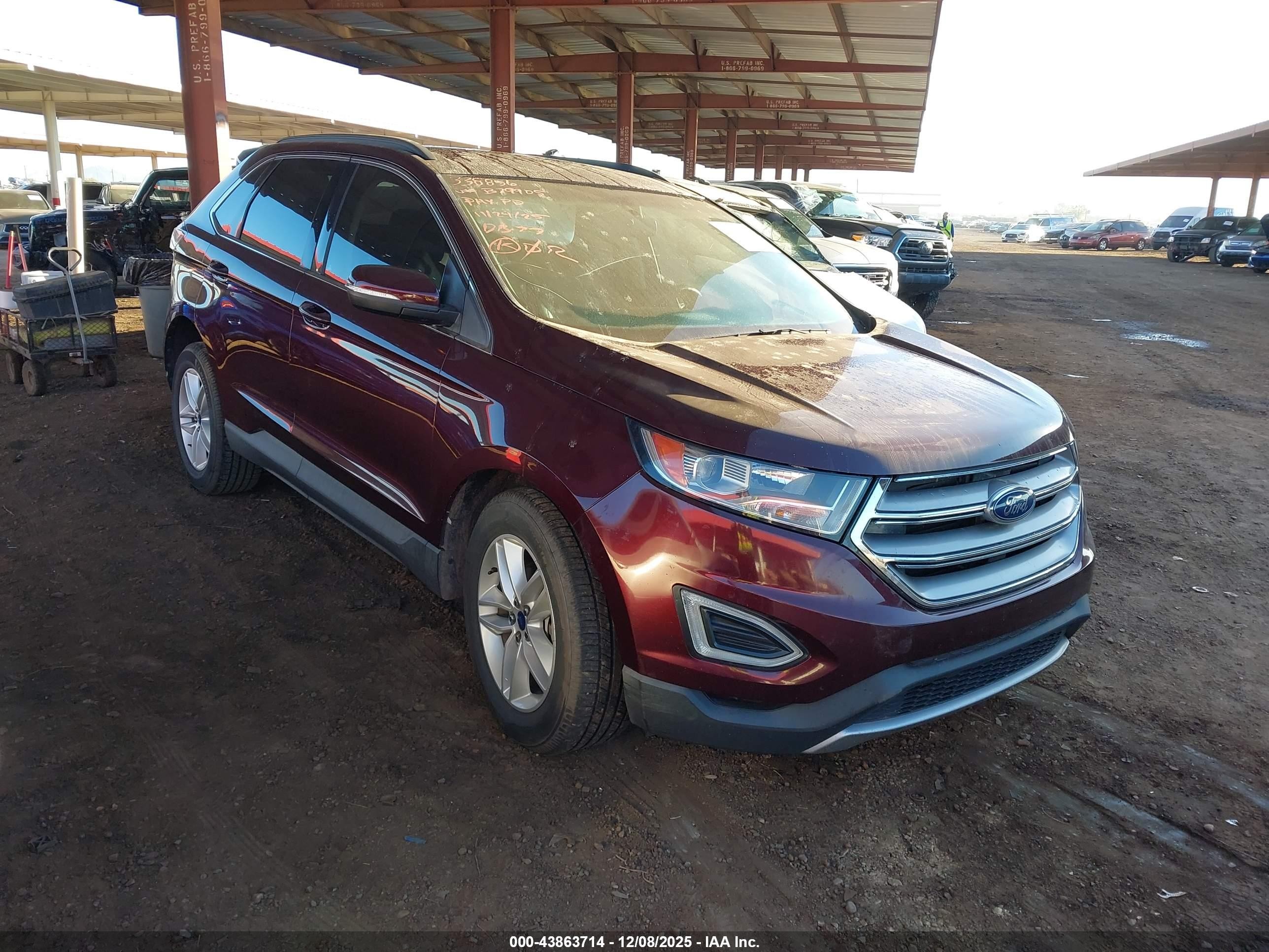 2017 Ford Edge SEL, VIN 2FMPK3J9XHBB79905 — Front end