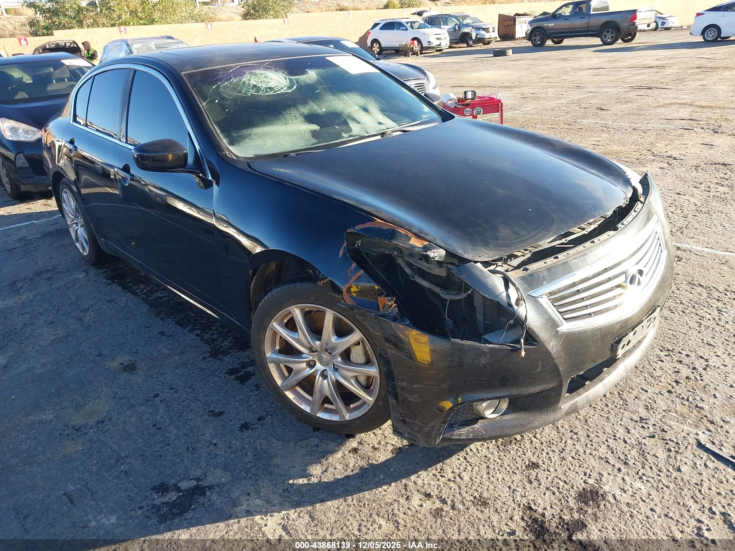 2012 Infiniti G37 Sport Appearance Edition, VIN JN1CV6AP0CM933765 — Fresh water flood