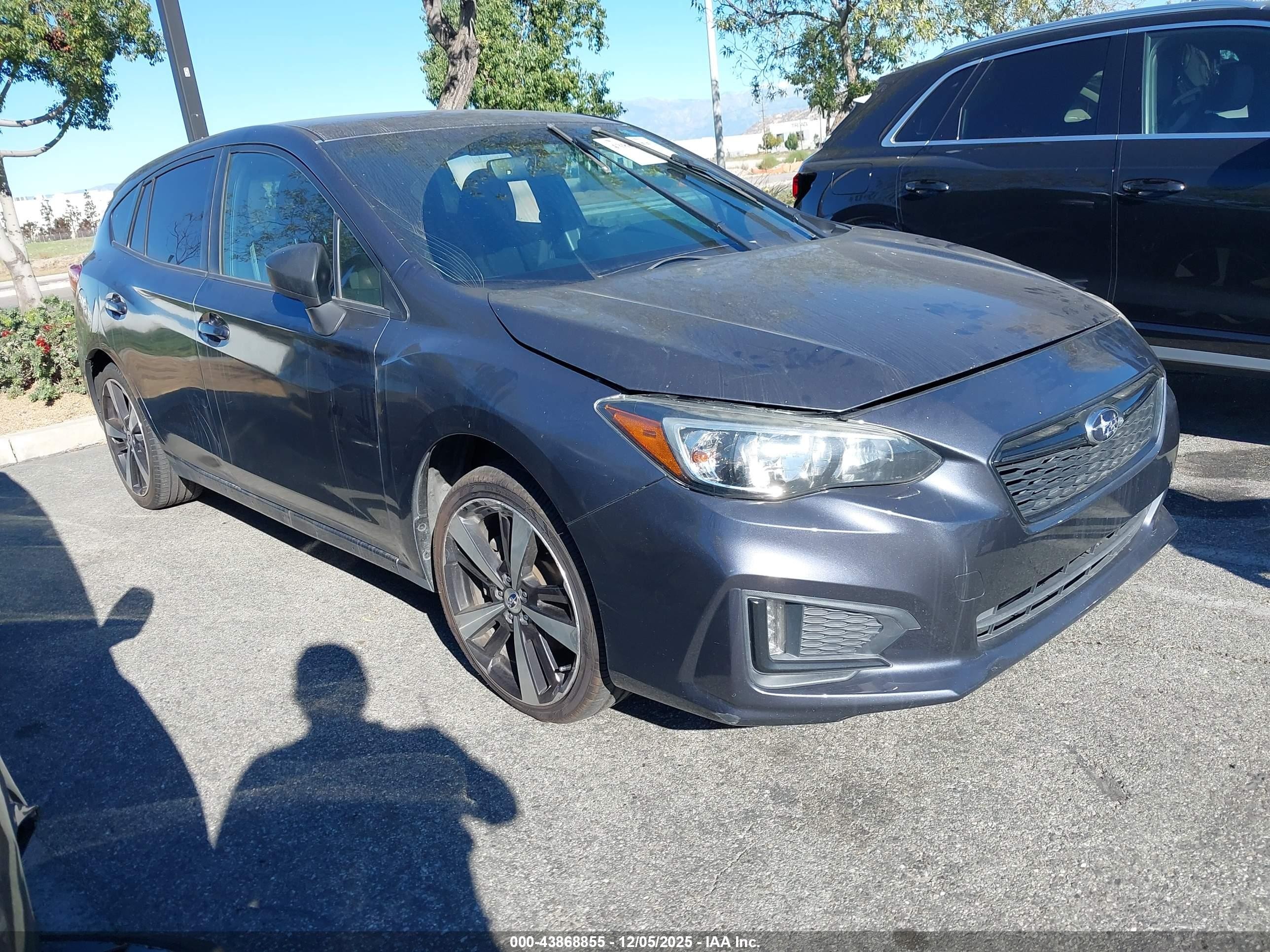 2017 Subaru Impreza Special Sports, VIN 4S3GTAK65H3715928 — Vandalism