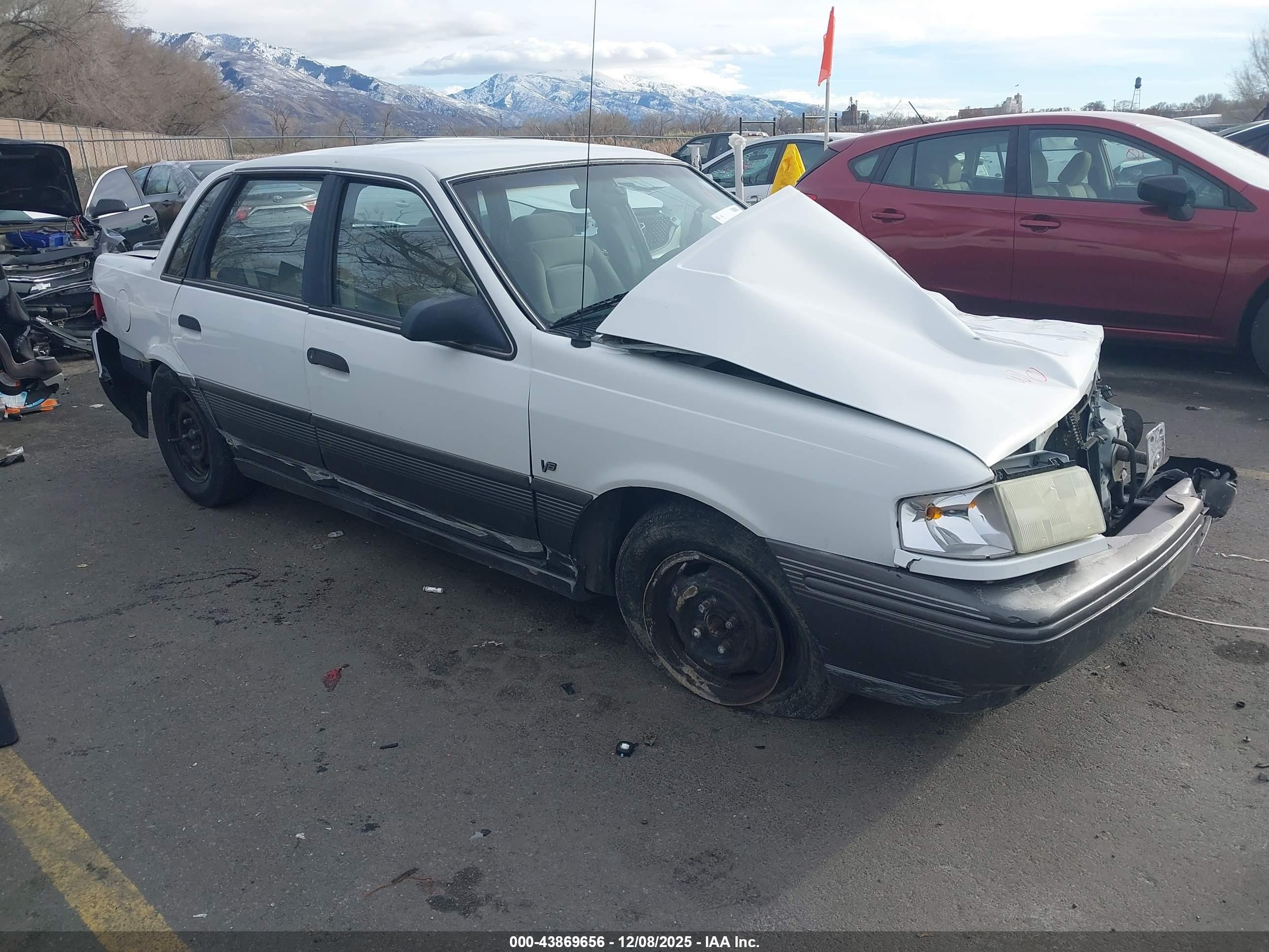 1992 Mercury Topaz, VIN 1MEPM38U4NK621604 — По всему кузову