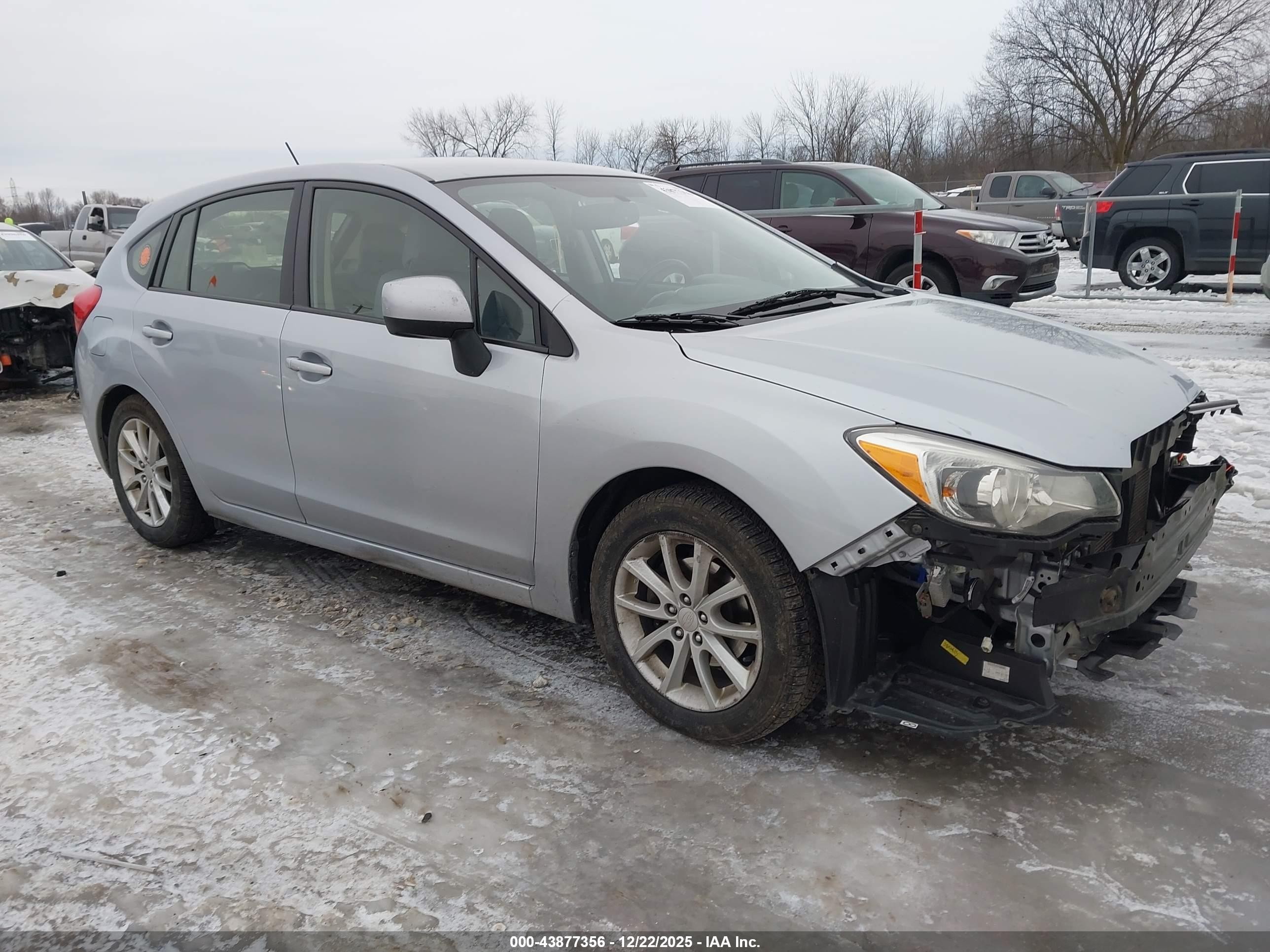 2013 Subaru Impreza Premium, VIN JF1GPAC62DH836602 — Front end