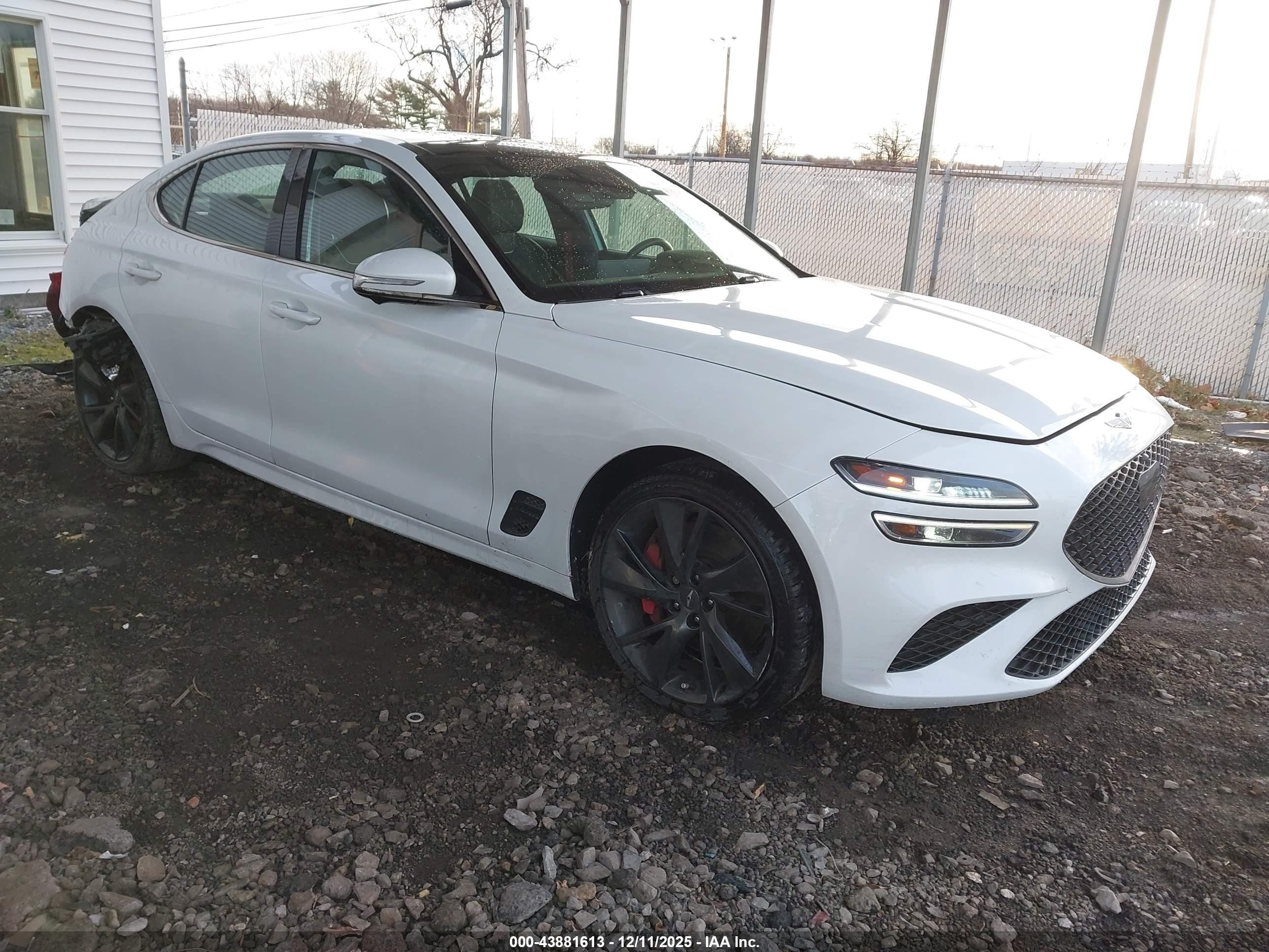 2022 Genesis G70 3.3T, VIN KMTG54TE1NU104125 — Rear end