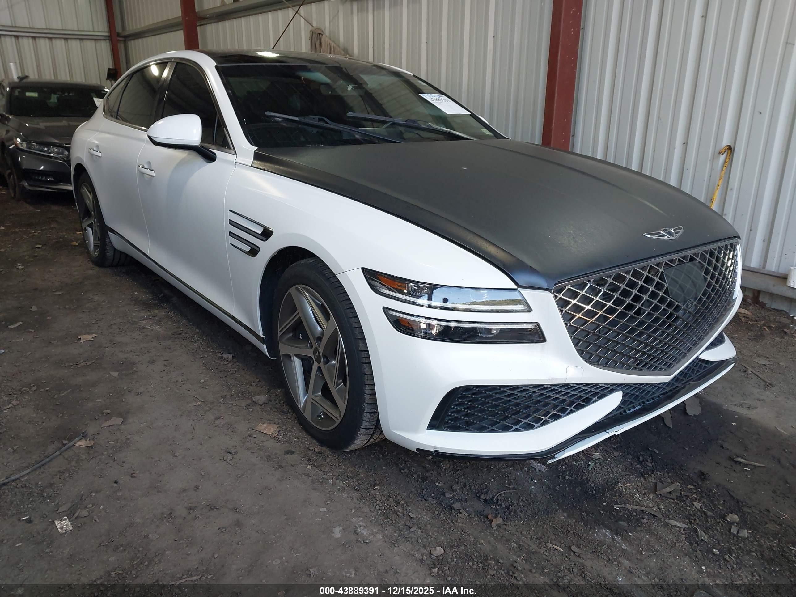 2022 Genesis G80 Sport, VIN KMTGB4SD1NU113554 — Water / flood