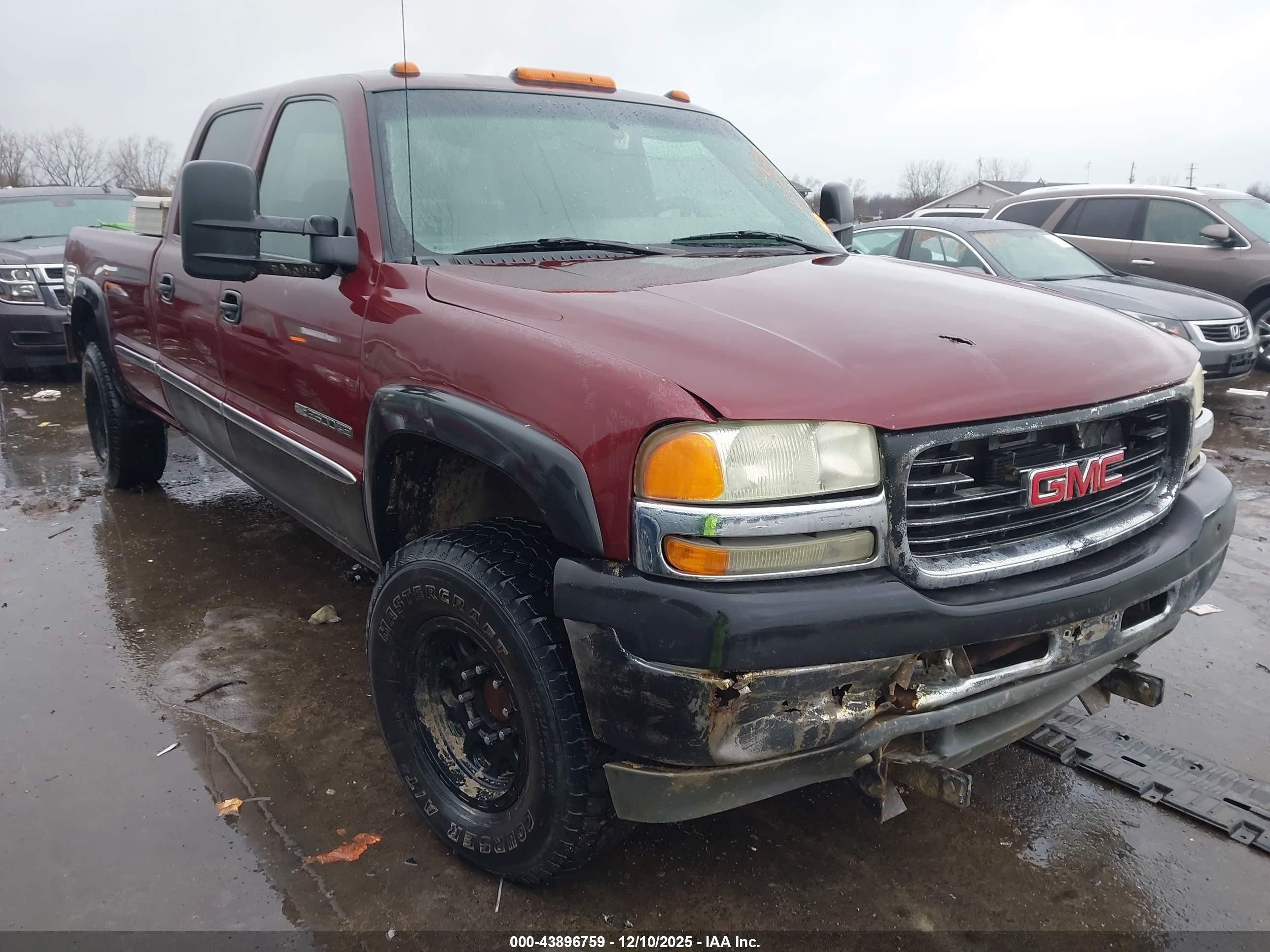 2002 GMC Sierra 2500HD SLE, VIN 1GTHK23U92F215643 — All over
