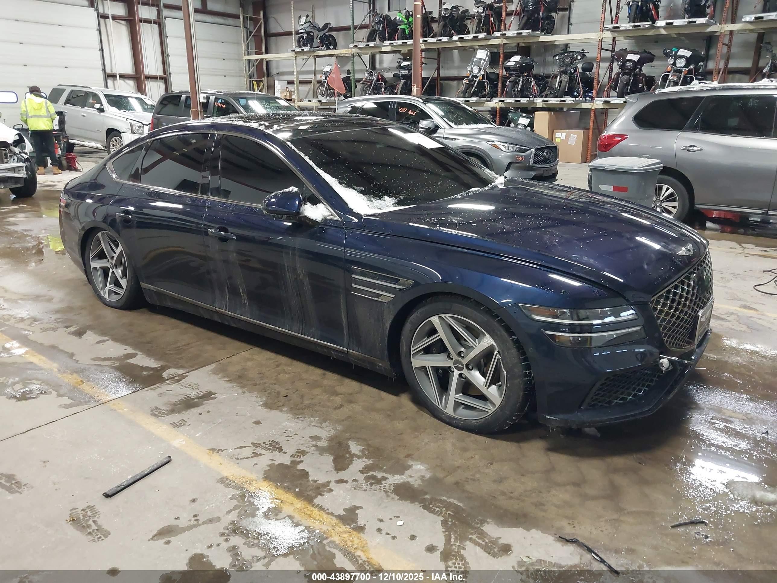 2023 Genesis G80 2.5T, VIN KMTGA4SC8PU155992 — Side