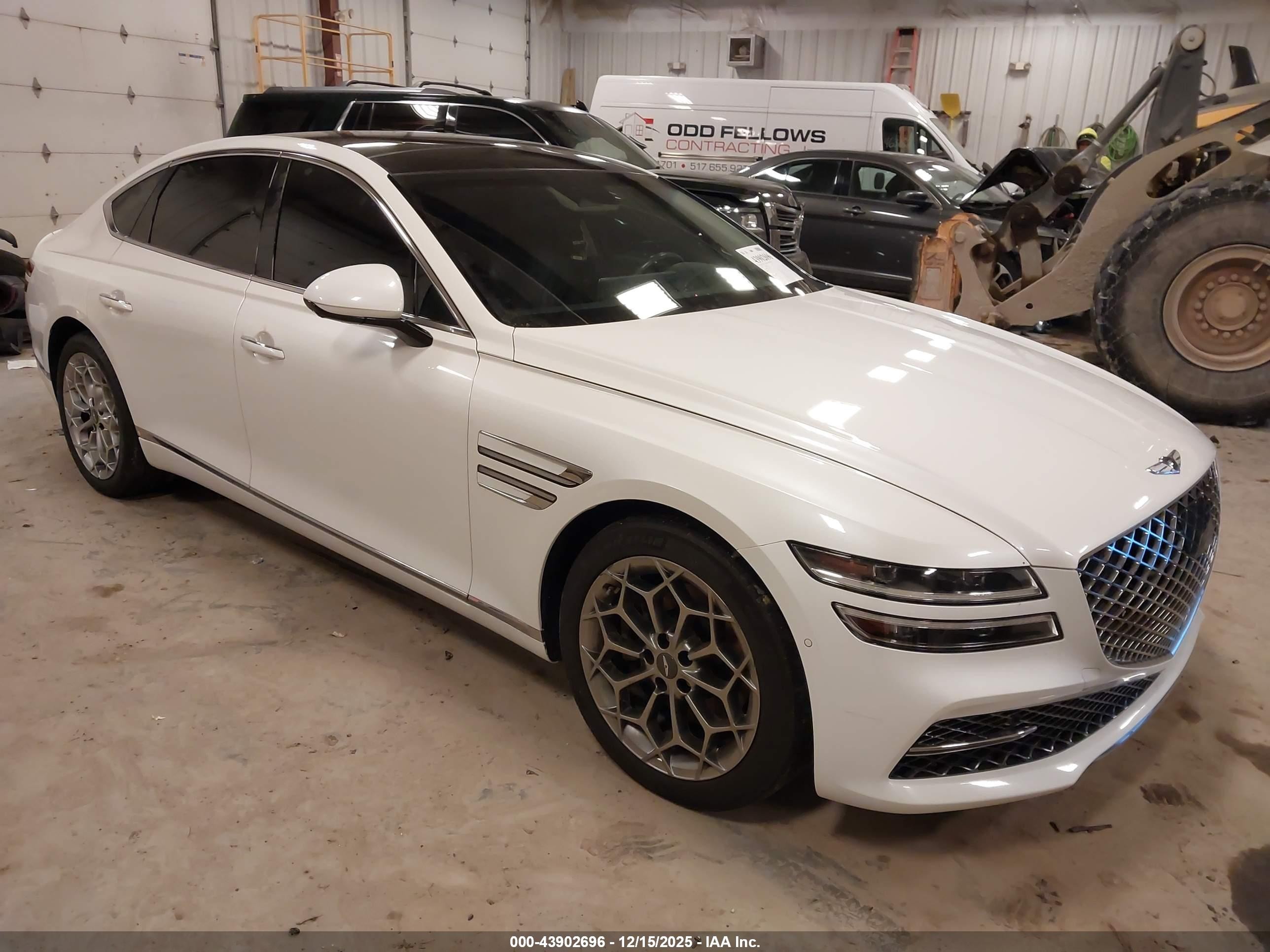 2021 Genesis G80 2.5T, VIN KMTGB4SC7MU048554 — Undercarriage
