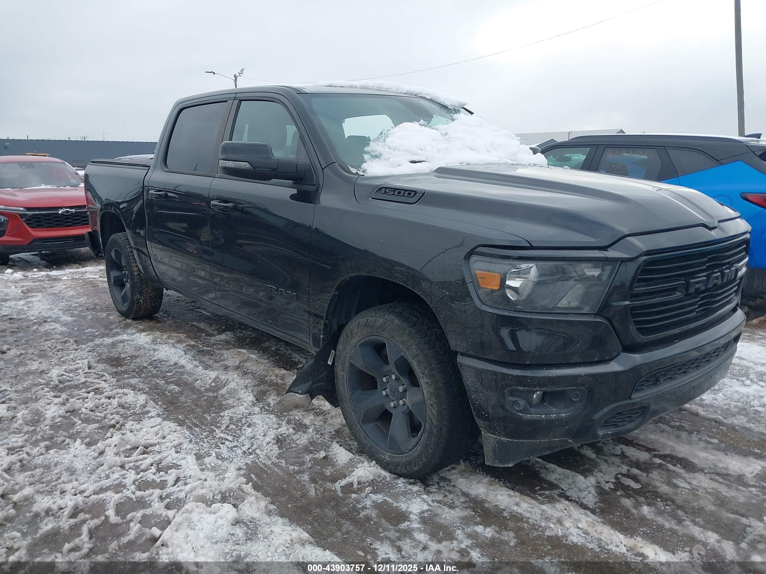 2019 Ram 1500 Big Horn, VIN 1C6RRFFG8KN909783 — Theft recovery
