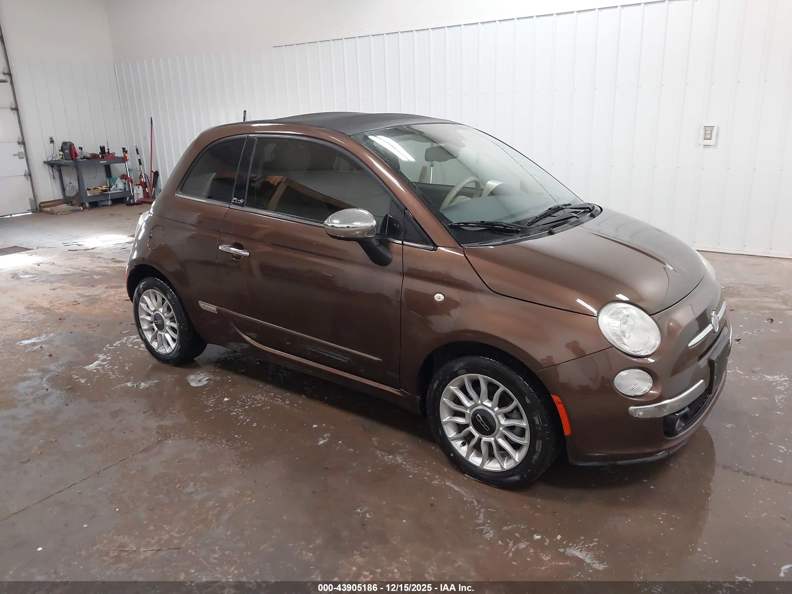 2012 FIAT 500 Lounge, VIN 3C3CFFER7CT119035 — Крыша