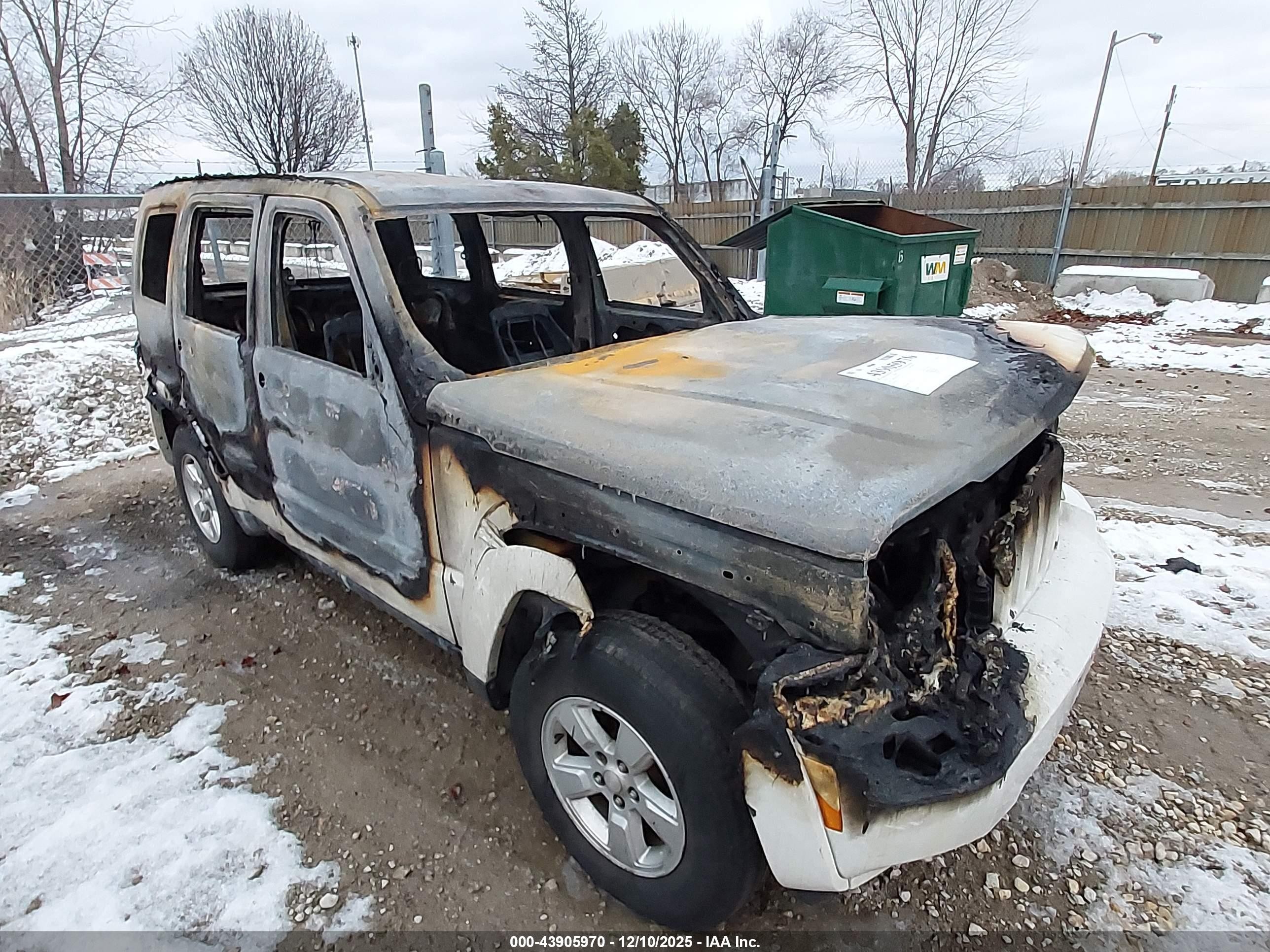 2010 Jeep Liberty Sport, VIN 1J4PN2GK3AW135114 — Engine fire