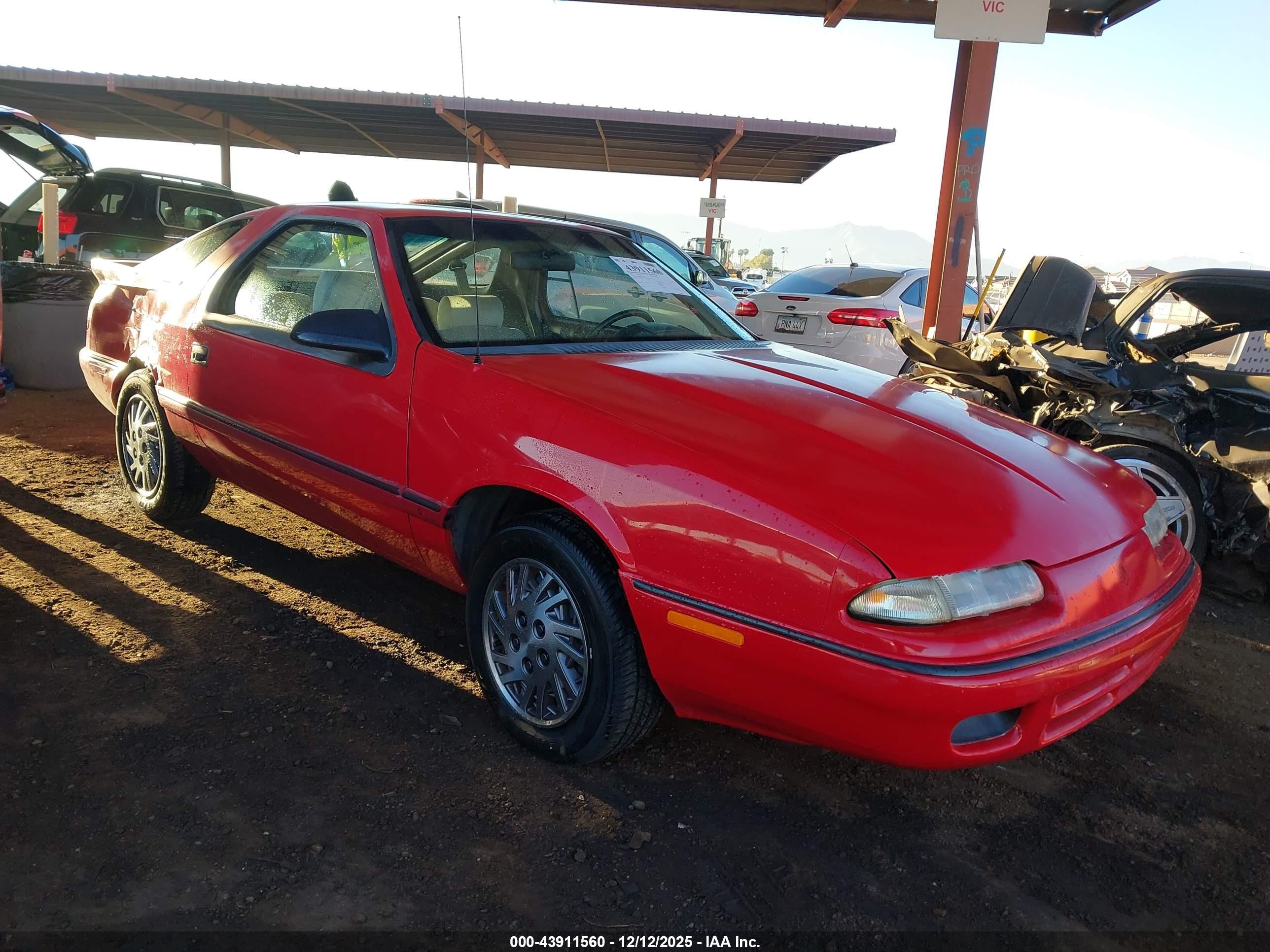 1993 Dodge Daytona, VIN 1B3XW24KXPN539325 — Rear end