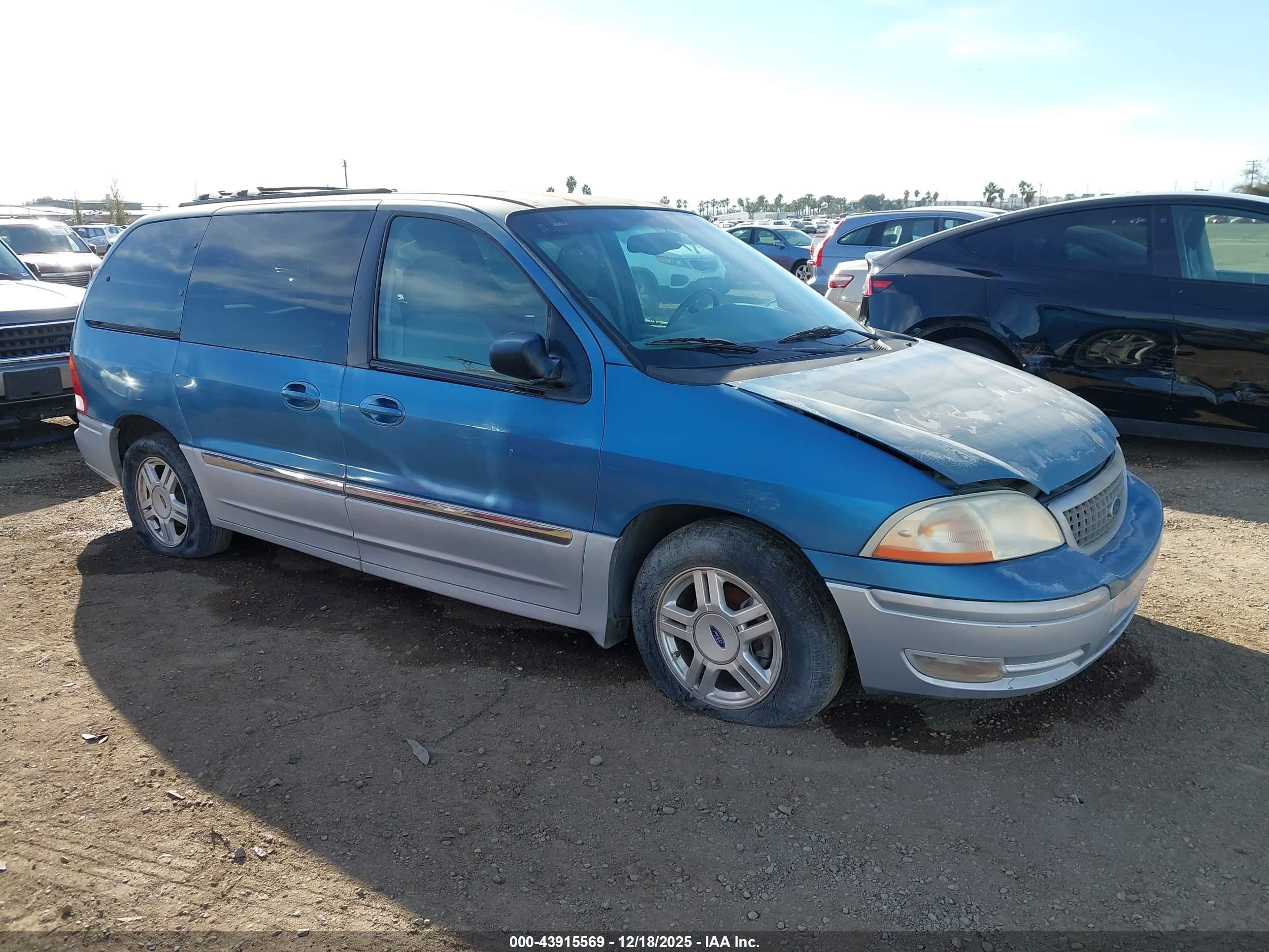 2001 Ford Windstar SEL, VIN 2FMZA53491BA93192 — Rear end