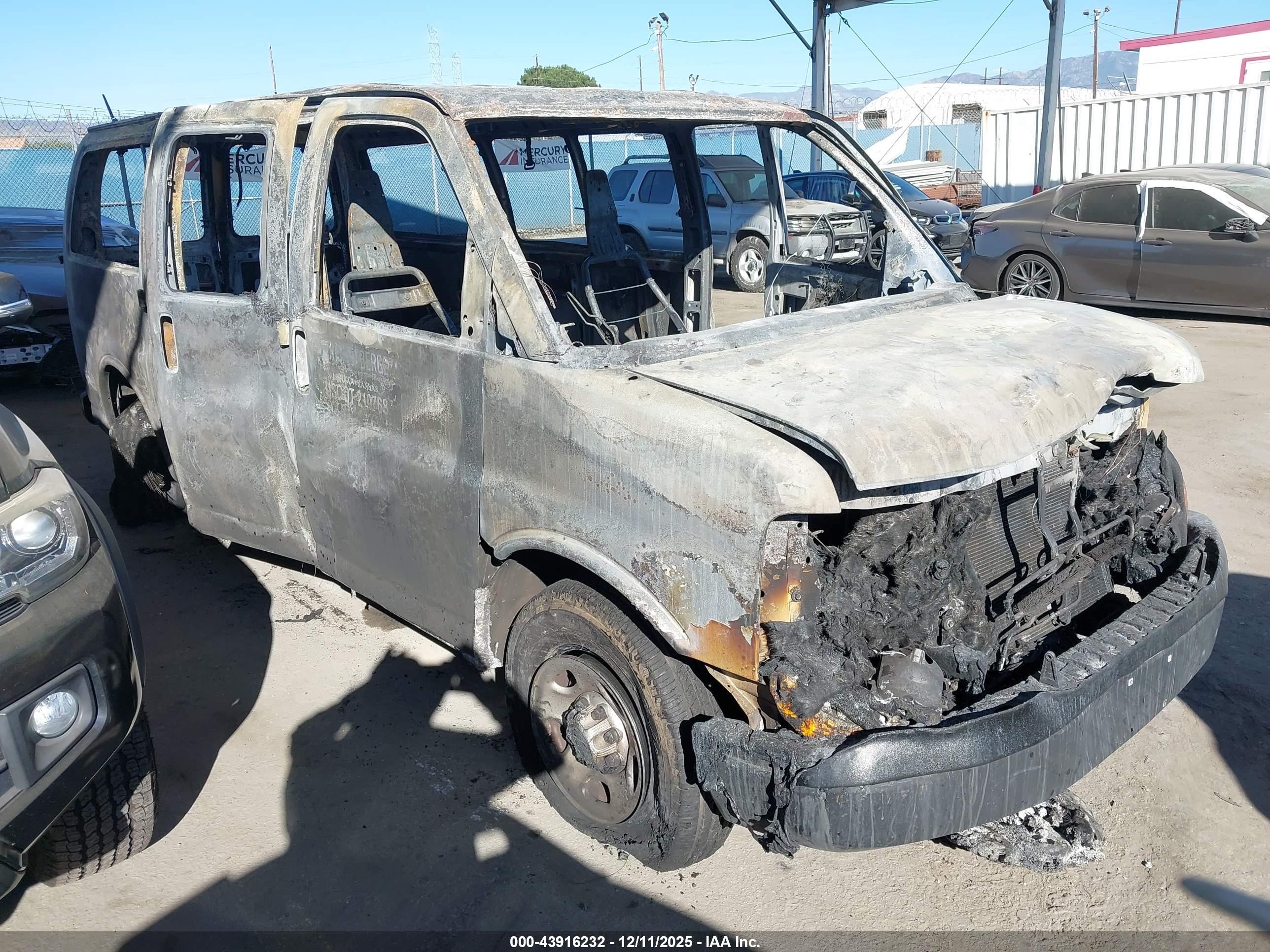 2012 Chevrolet Express 3500, VIN 1GNZGXFA0C1139949 — Burn