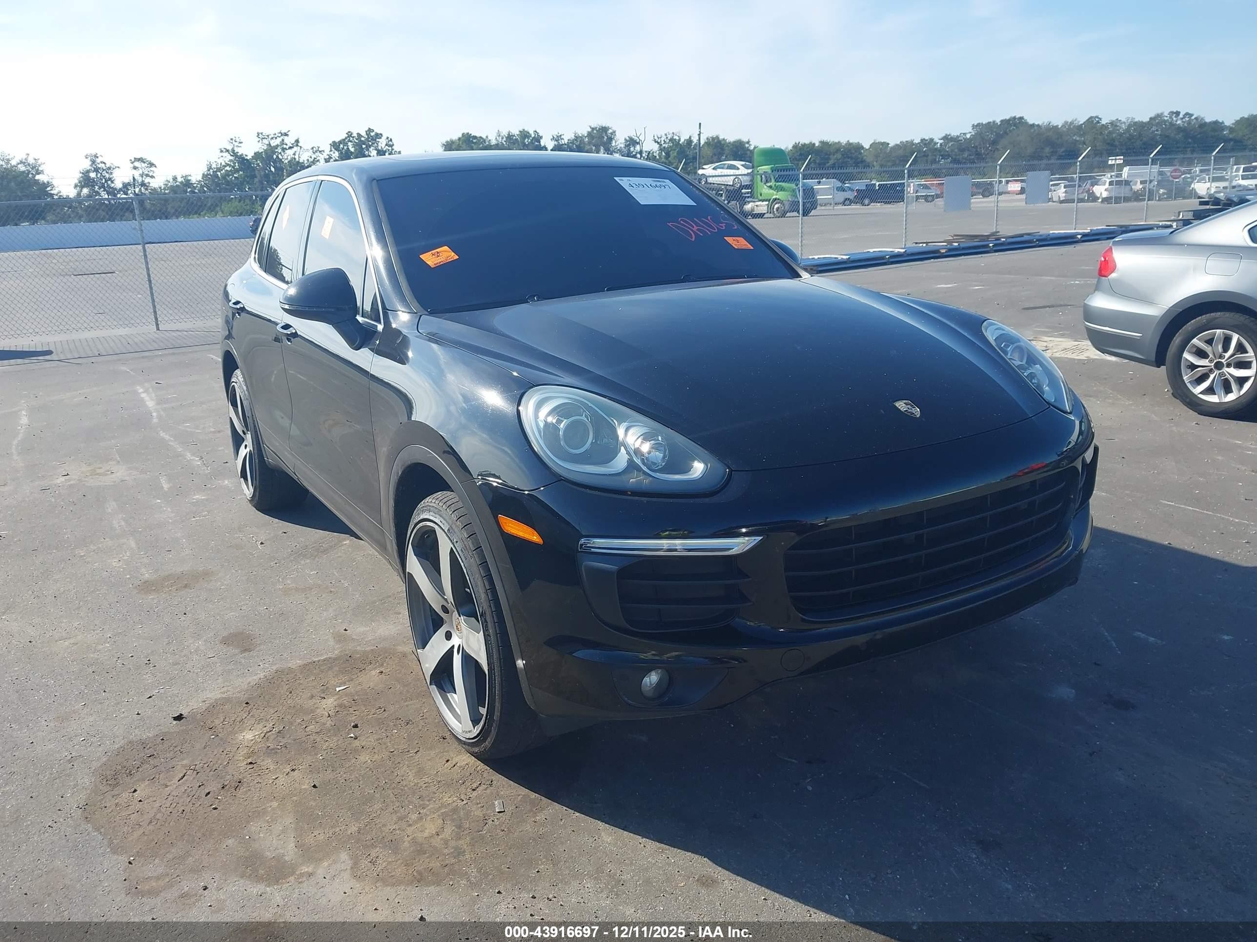 2016 Porsche Cayenne, VIN WP1AA2A20GKA10554 — Biohazard / chemical