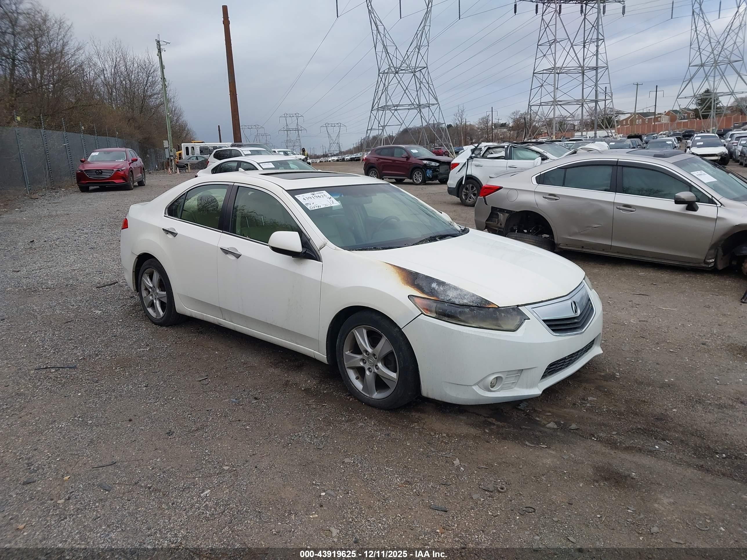 2011 Acura TSX, VIN JH4CU2F60BC007216 — Engine fire