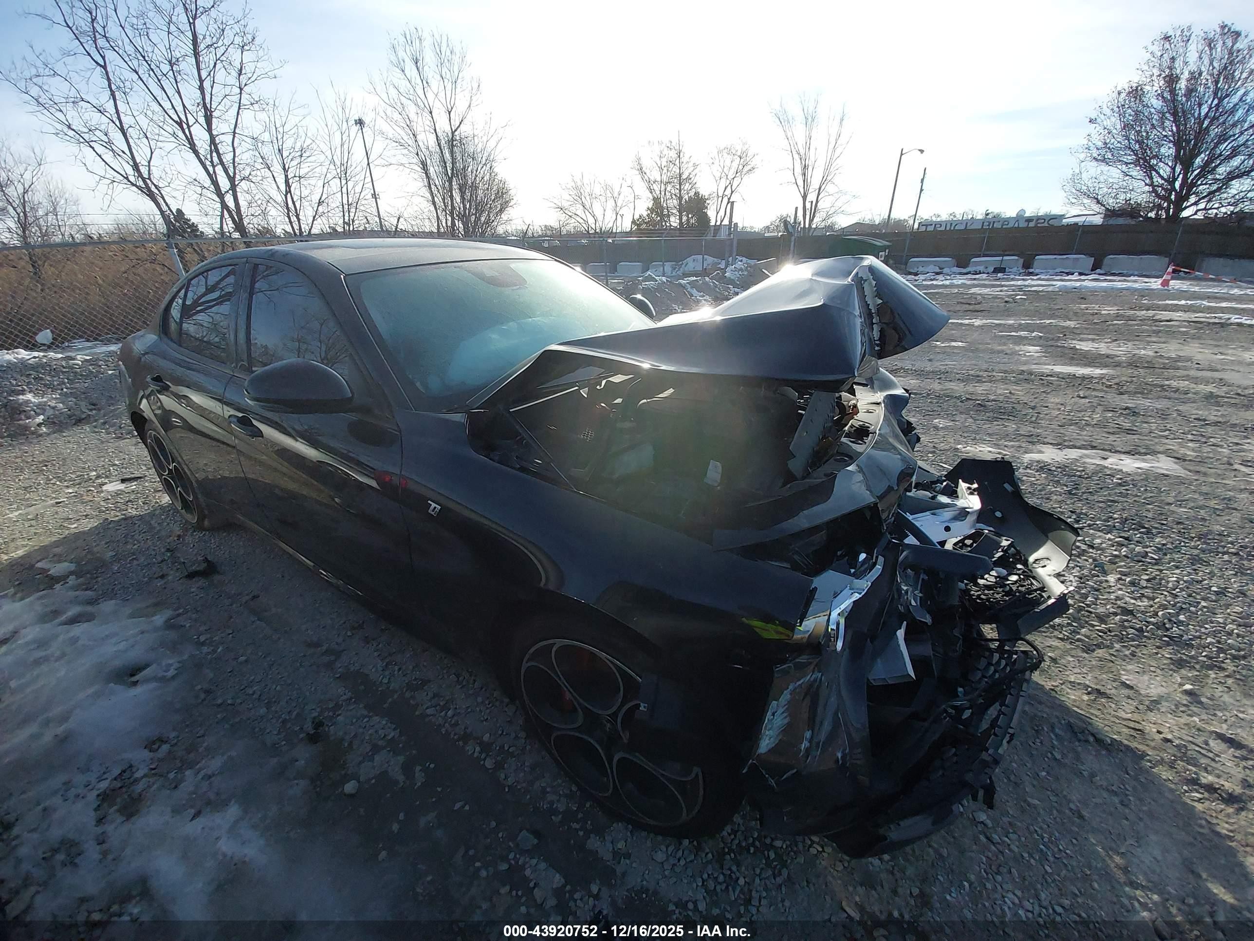 2022 Alfa Romeo Giulia Ti, VIN ZARFANBN6N7655135 — Biohazard / chemical