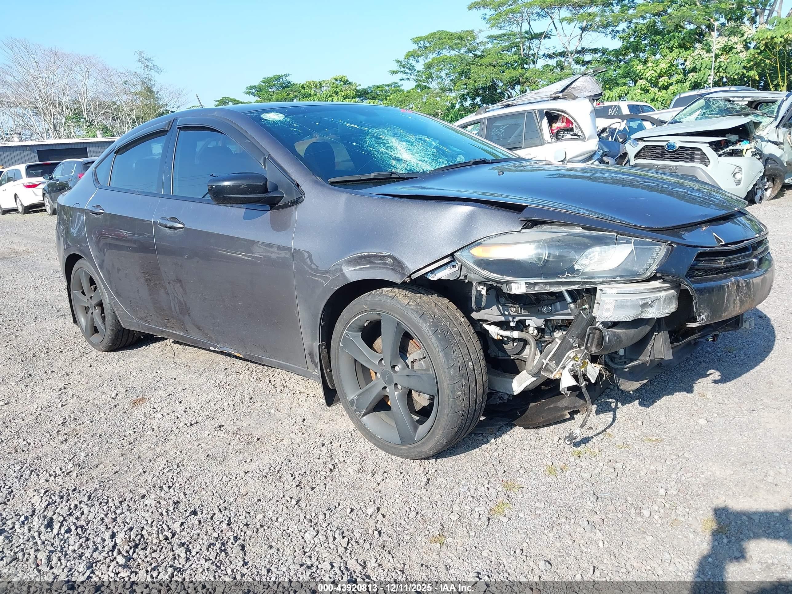 2015 Dodge Dart SXT, VIN 1C3CDFBB5FD345159 — Front end