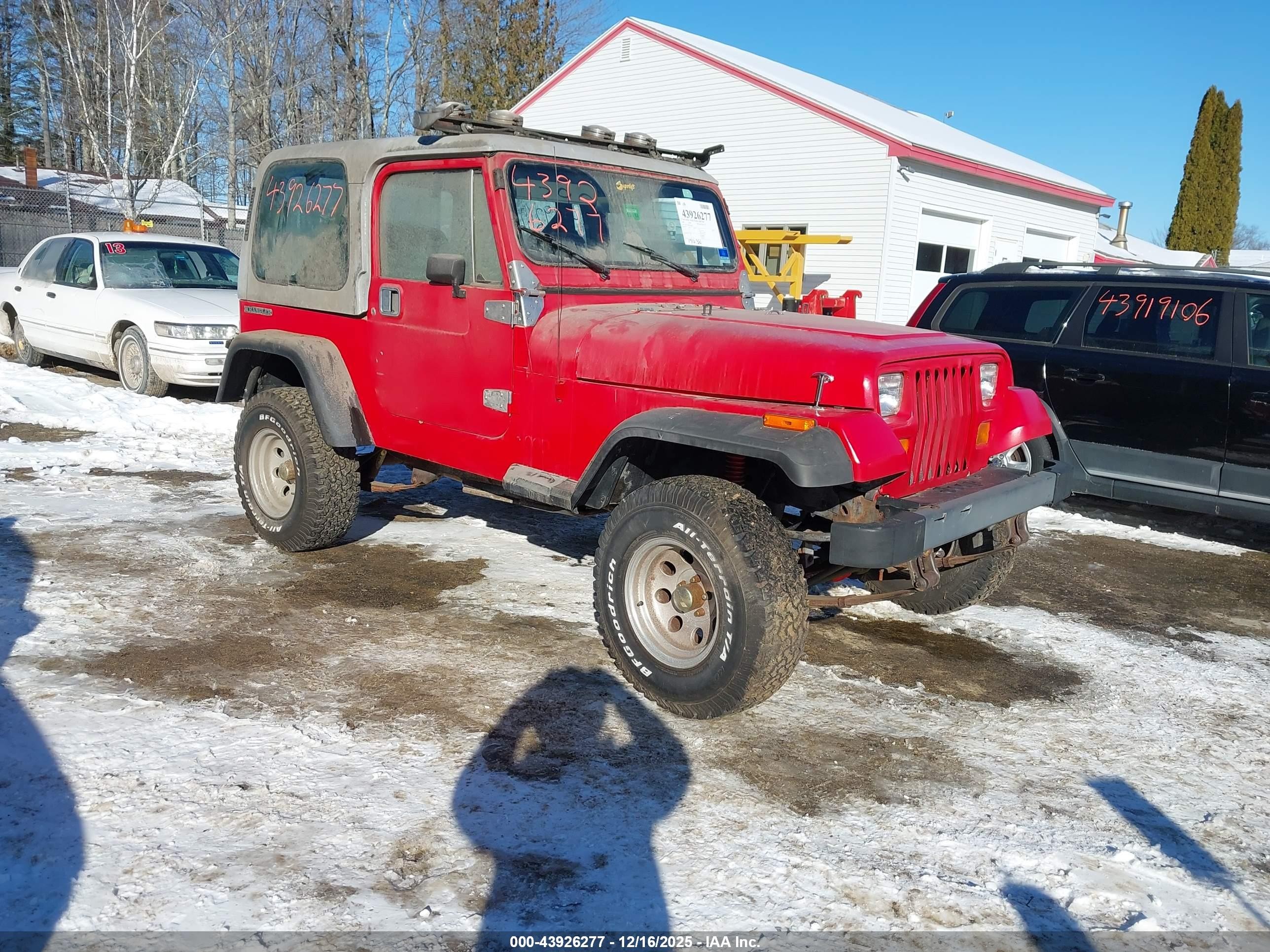 1989 Jeep Wrangler S, VIN 2J4FY19E8KJ163892 — Normal wear