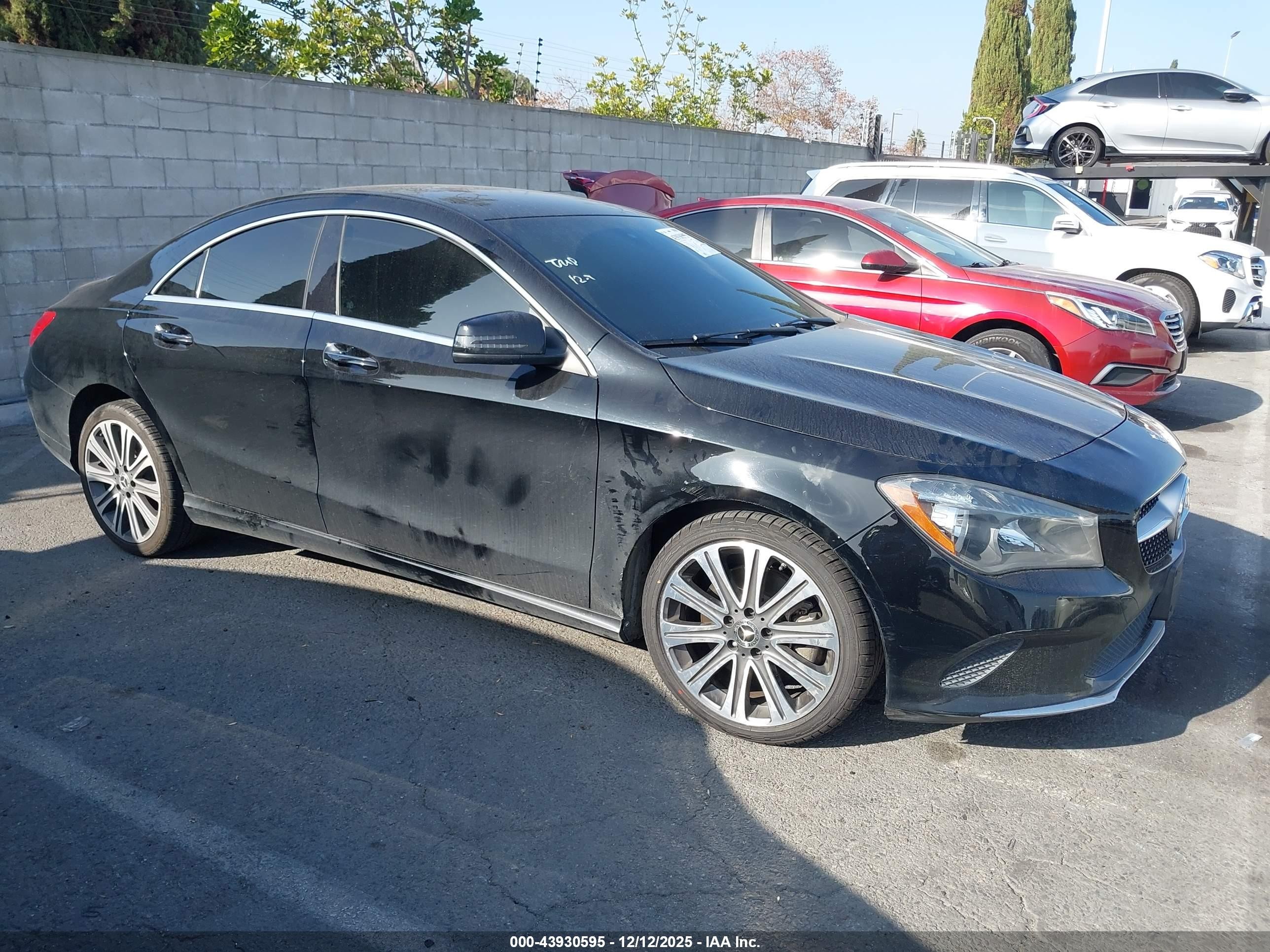 2018 Mercedes-Benz CLA 250, VIN WDDSJ4EBXJN678286 — Interior fire
