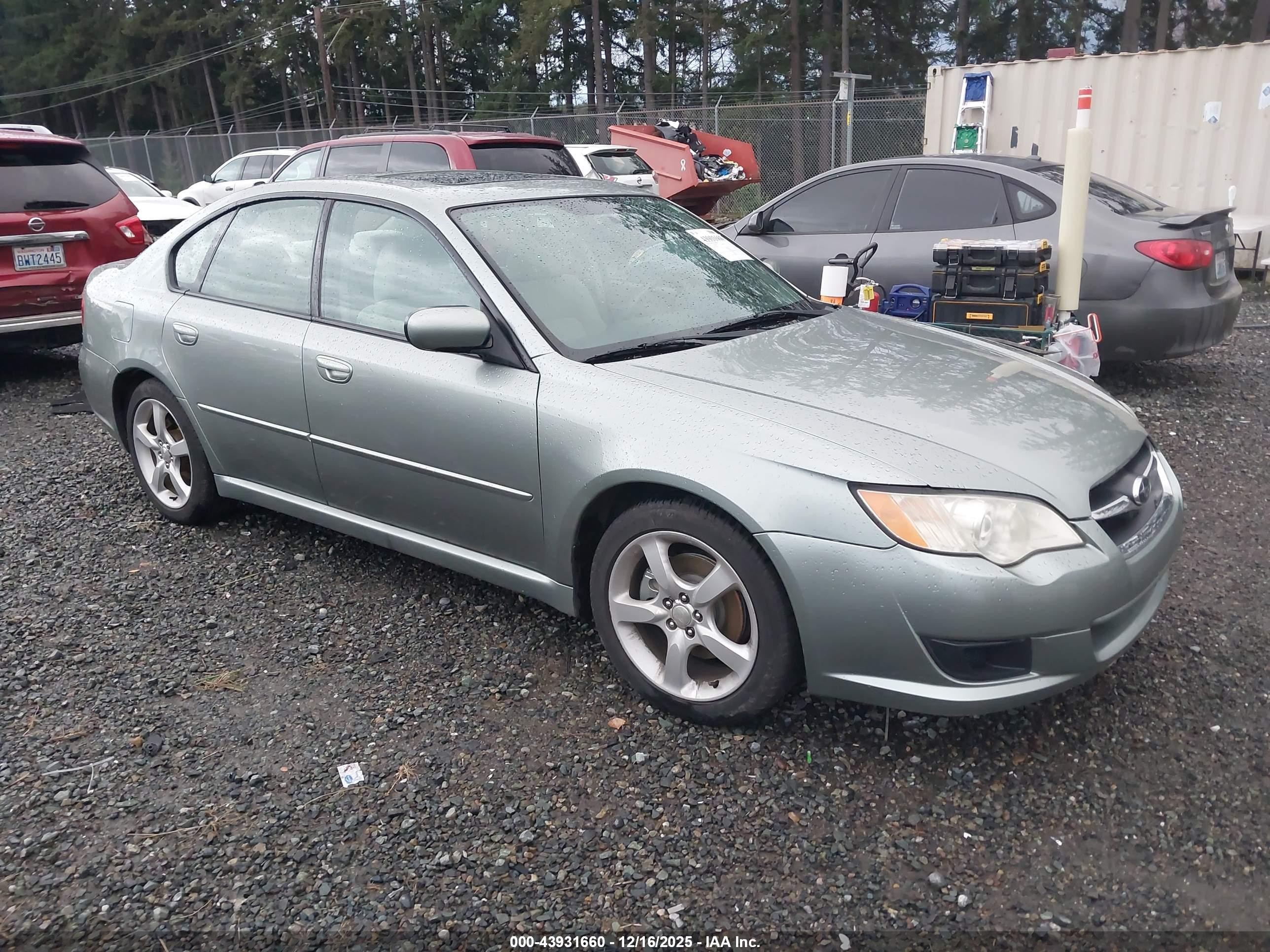 2009 Subaru Legacy Special, VIN 4S3BL616397227712 — Rear end