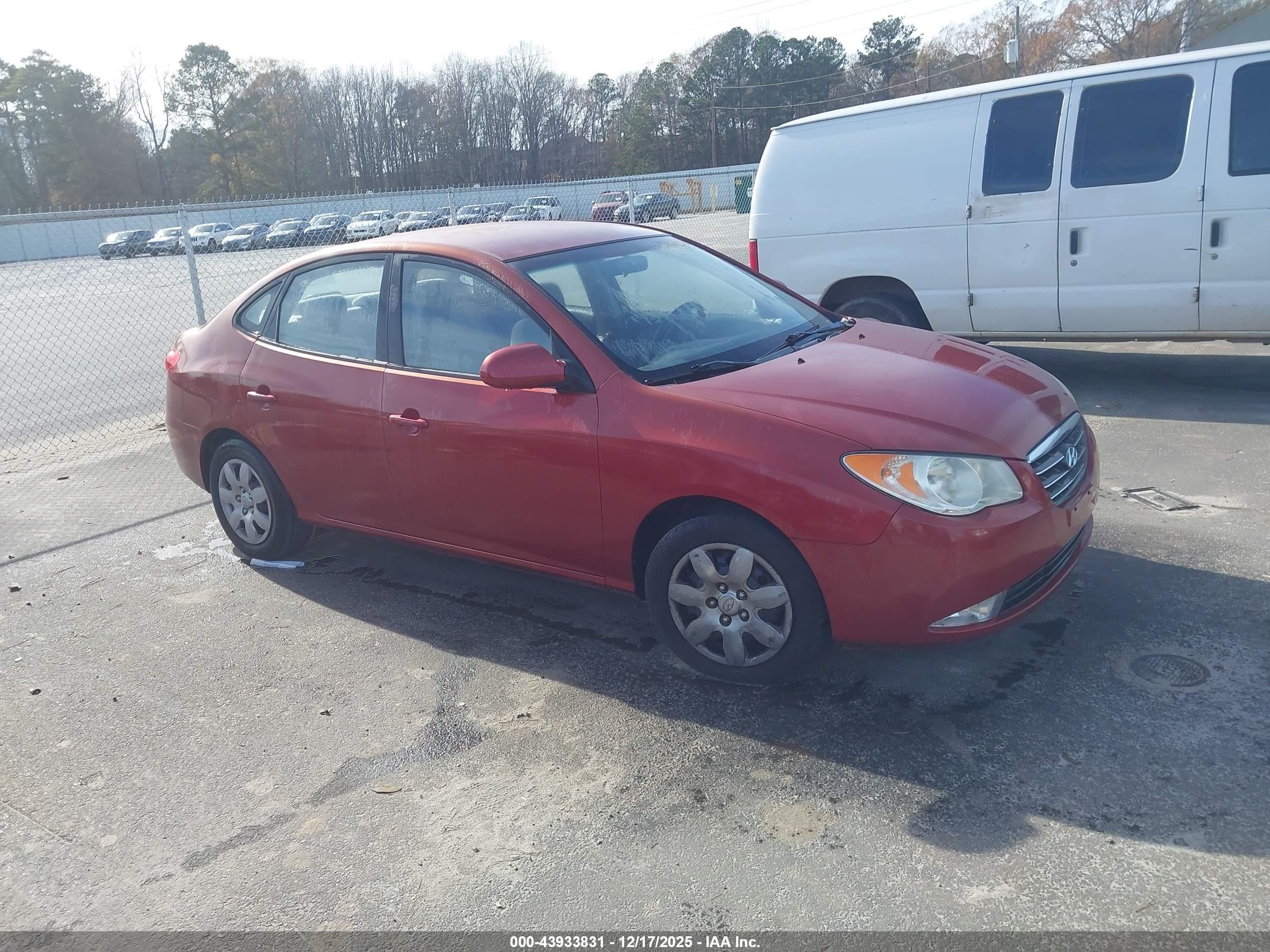 2008 Hyundai Elantra GLS, VIN KMHDU46DX8U522710 — Фото с аукциона