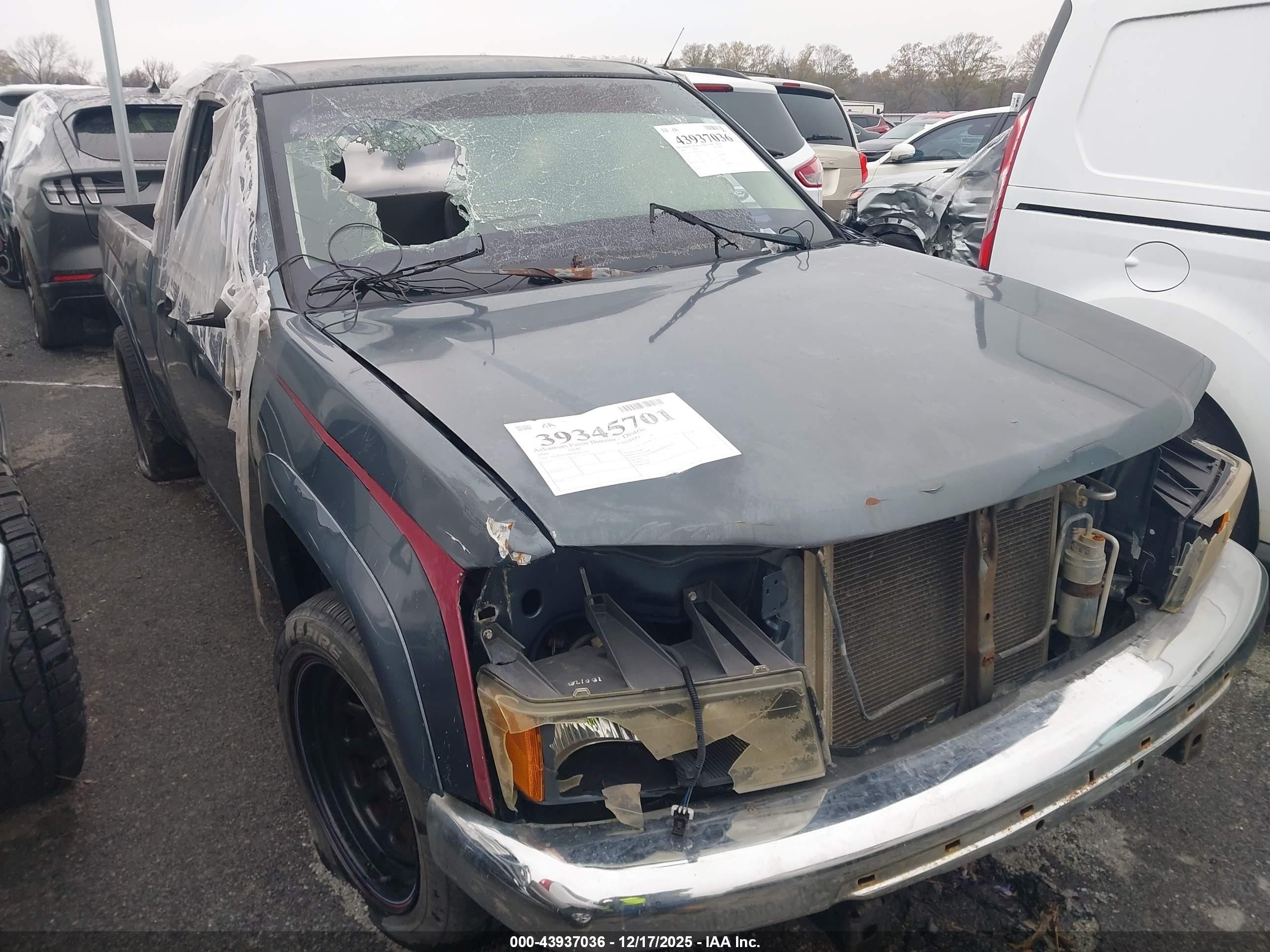 2006 GMC Canyon SL, VIN 1GTCS148668165140 — Vandalism