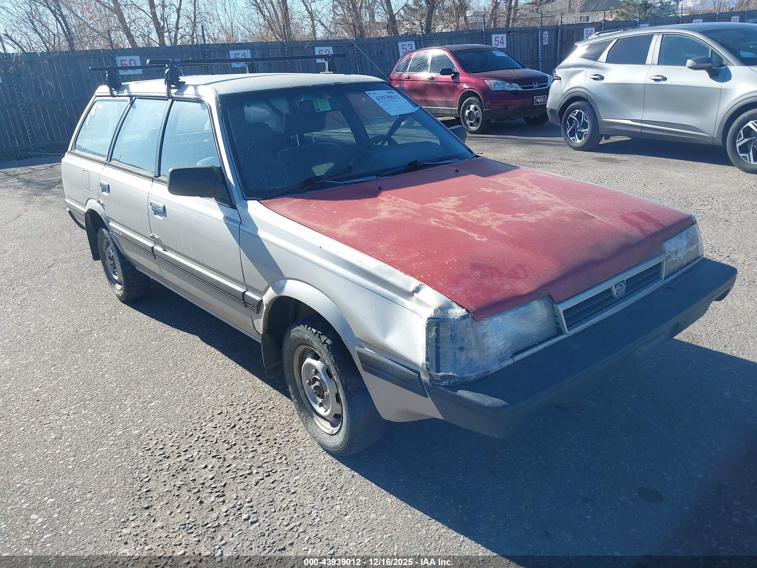 1991 Subaru GL, VIN JF2AN52B1MD415121 — Front end