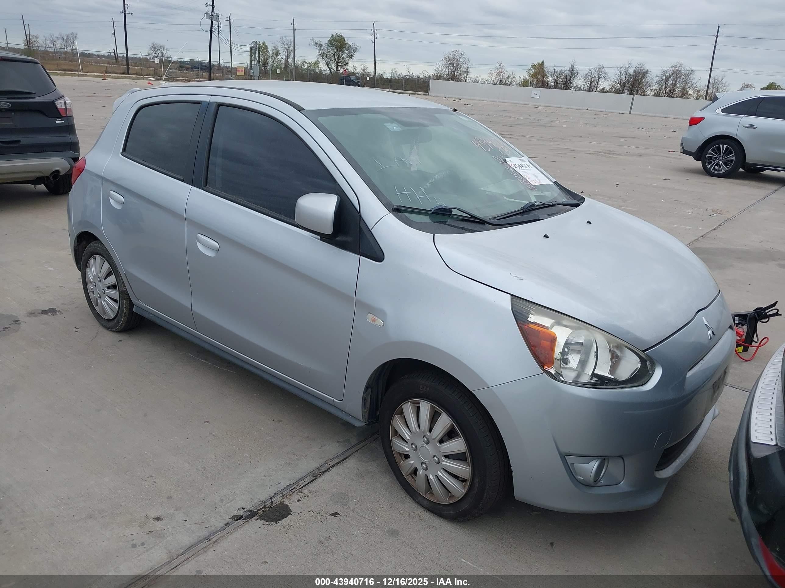 2015 Mitsubishi Mirage DE, VIN ML32A3HJ5FH048997 — Repossession