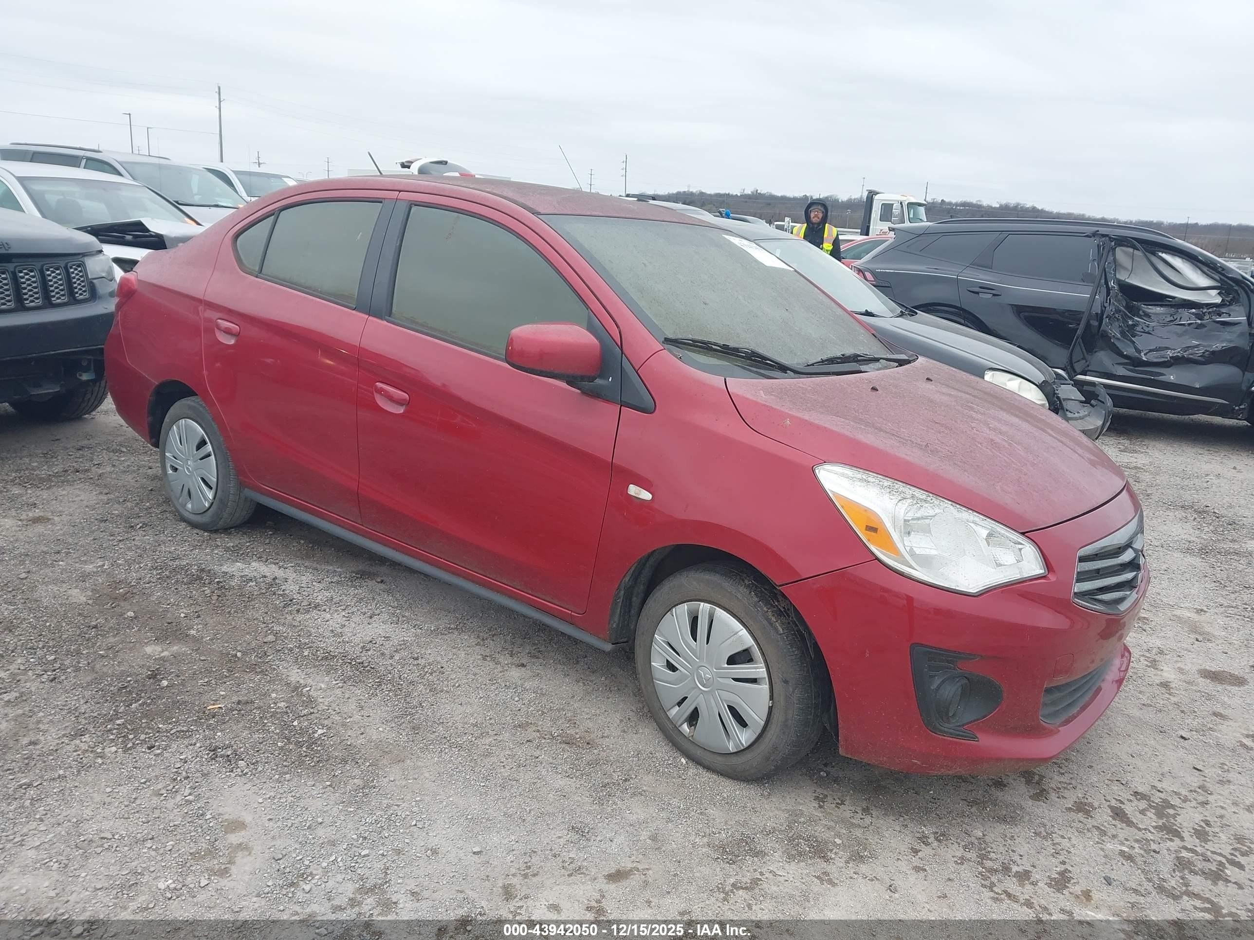 2020 Mitsubishi Mirage ES, VIN ML32F3FJ6LHF09904 — Пожар в салоне