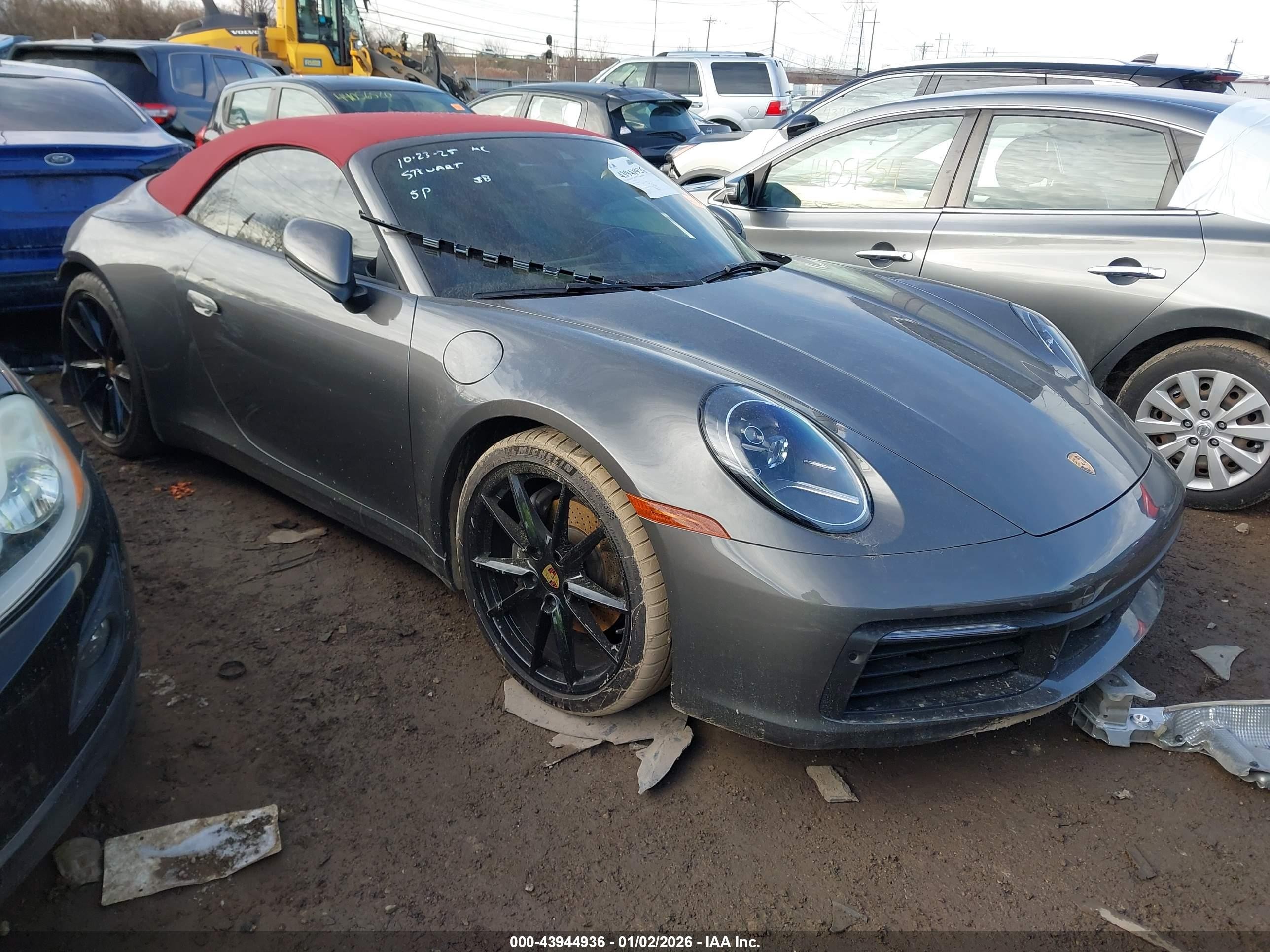 2021 Porsche 911 Carrera, VIN WP0CA2A92MS239658 — Rear end