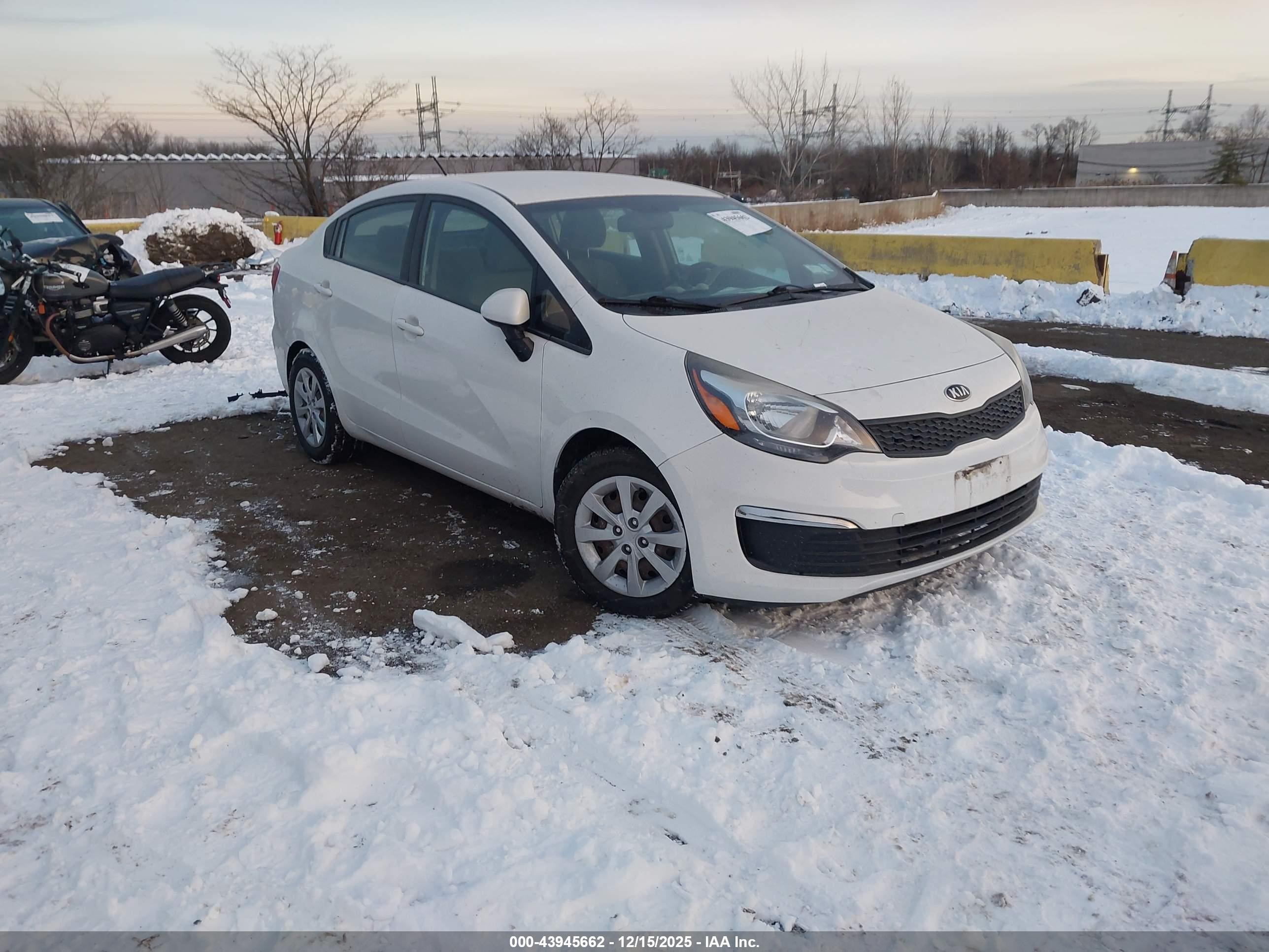 2016 Kia Rio LX, VIN KNADM4A35G6544603 — Theft recovery