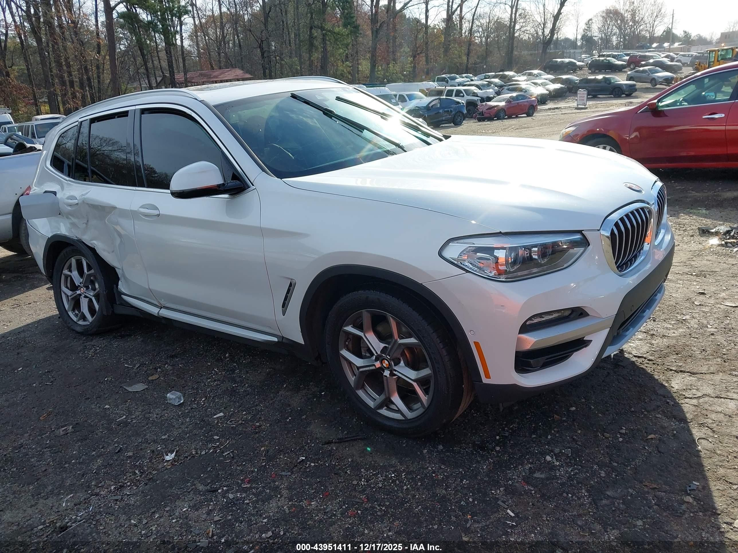 2021 BMW X3 sDrive30i, VIN 5UXTY3C08M9F39651 — Side