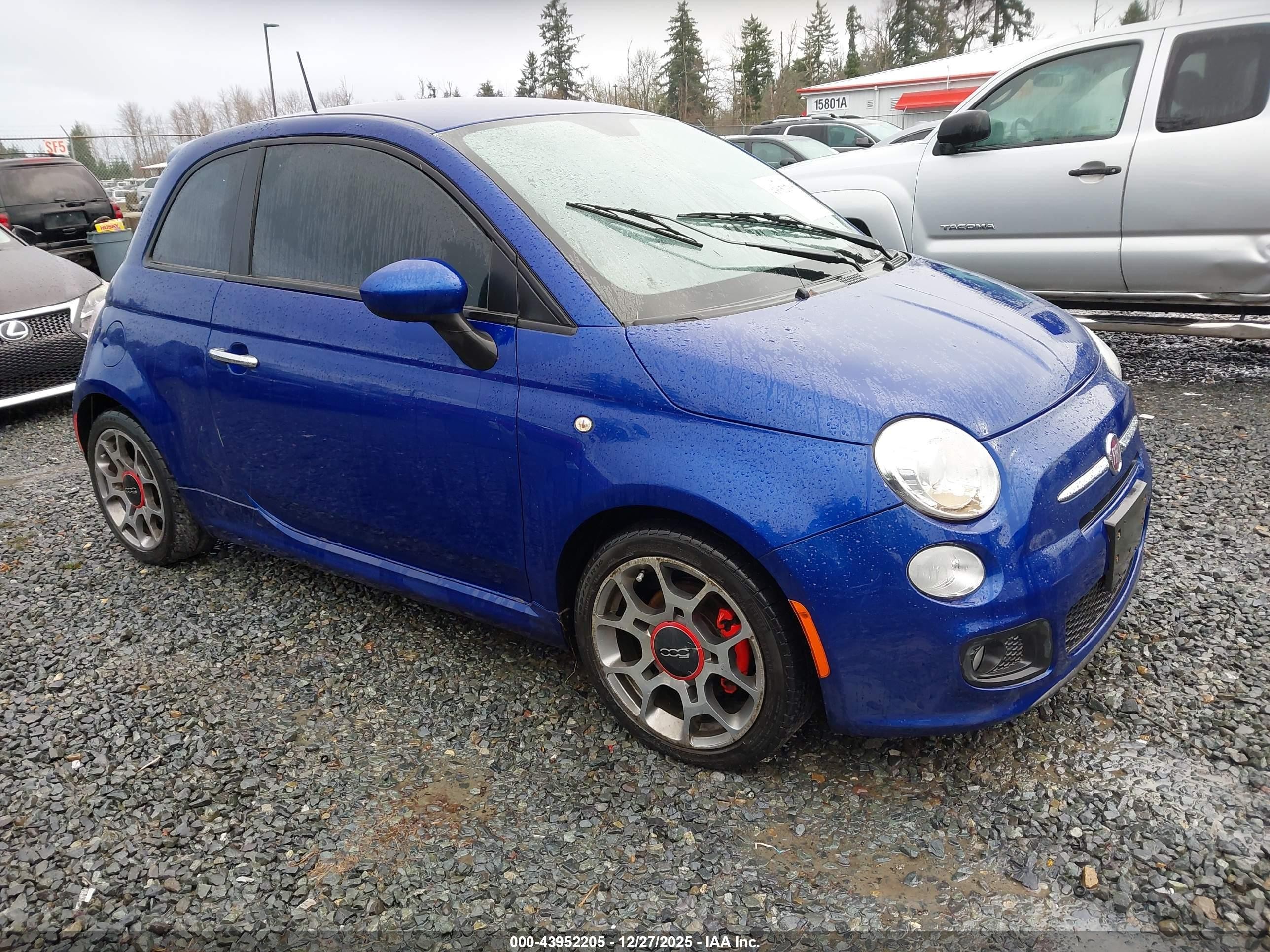 2013 FIAT 500 Sport, VIN 3C3CFFBR4DT607347 — Water / flood