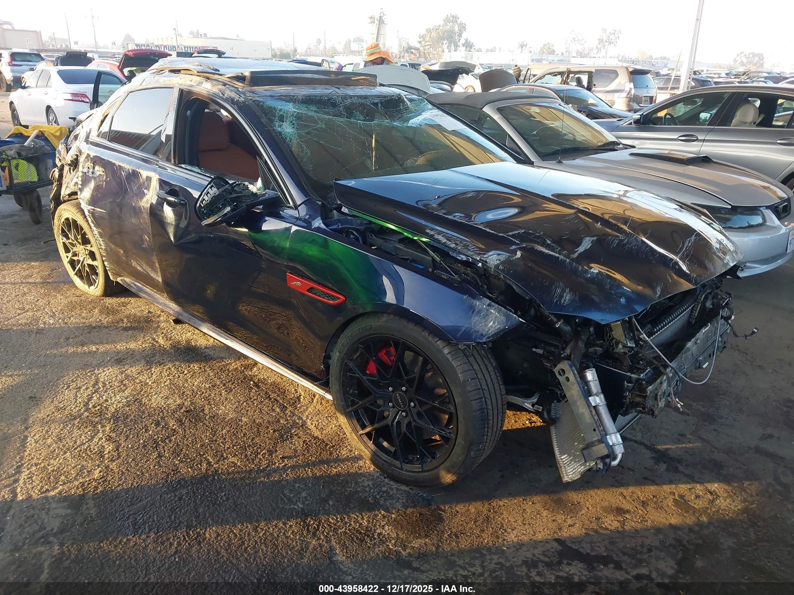 2022 Jaguar XF R-Dynamic SE, VIN SAJBL4GX2NCY90888 — Rollover