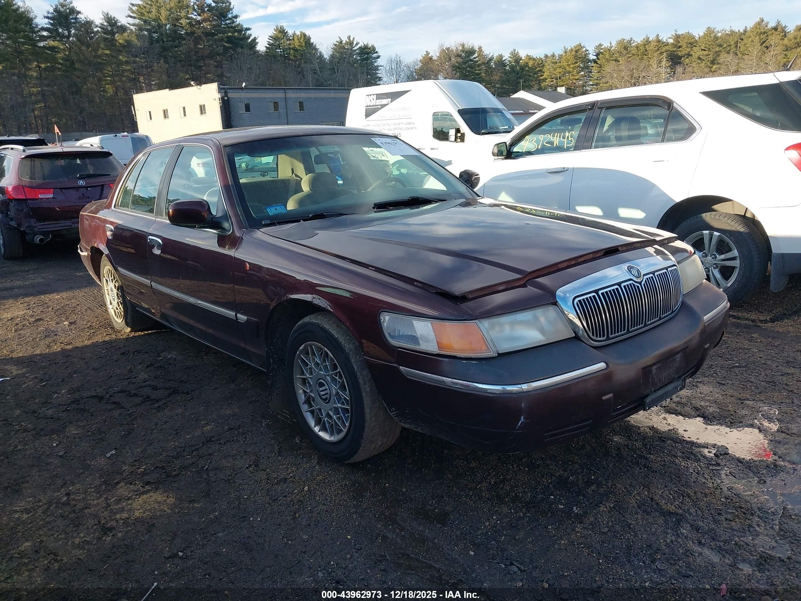 2001 Mercury Grand Marquis GS, VIN 2MEFM74W41X660632 — Not stated