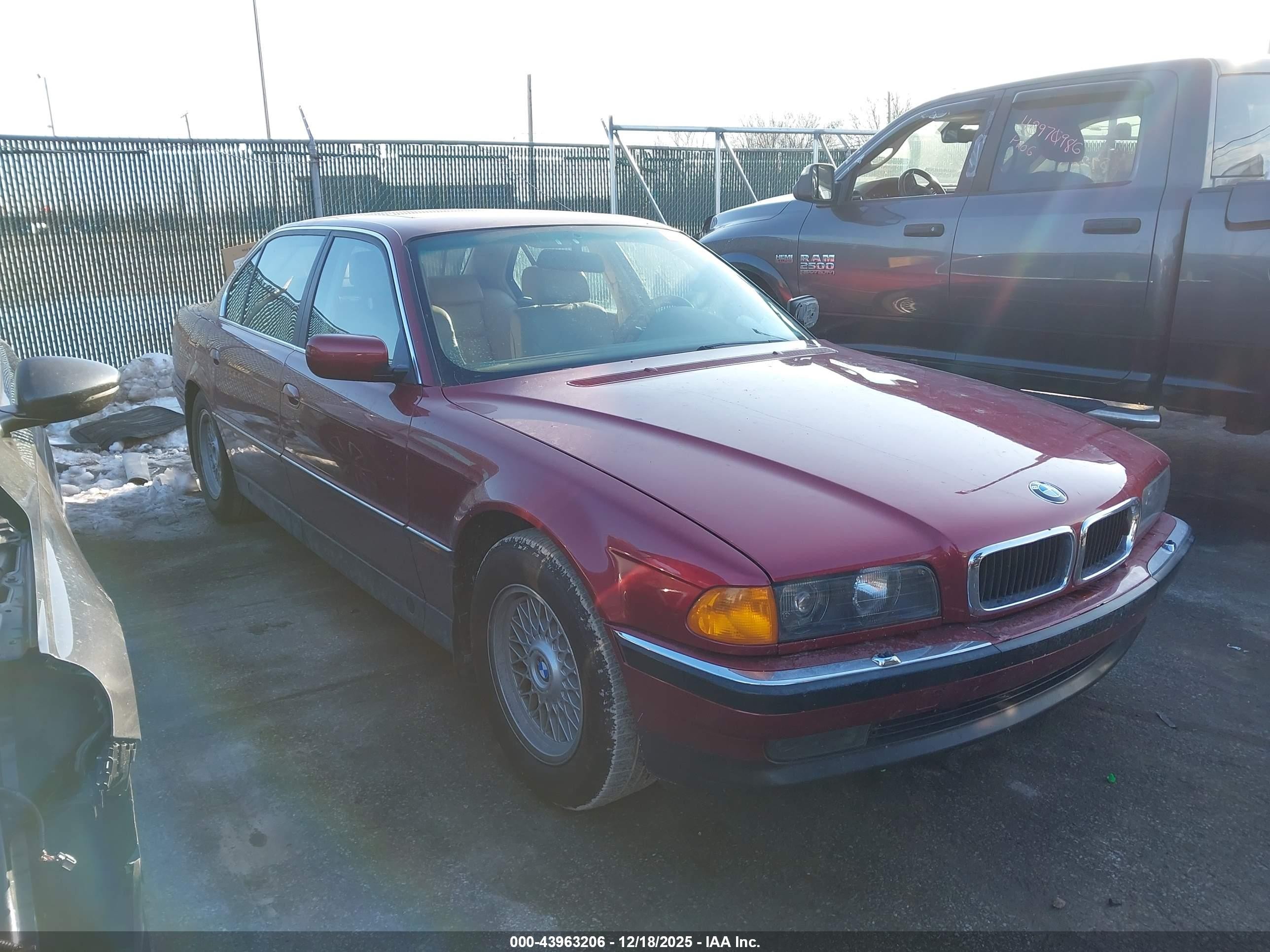 1997 BMW 7 Series 740iL, VIN WBAGJ8328VDM01252 — Rear end