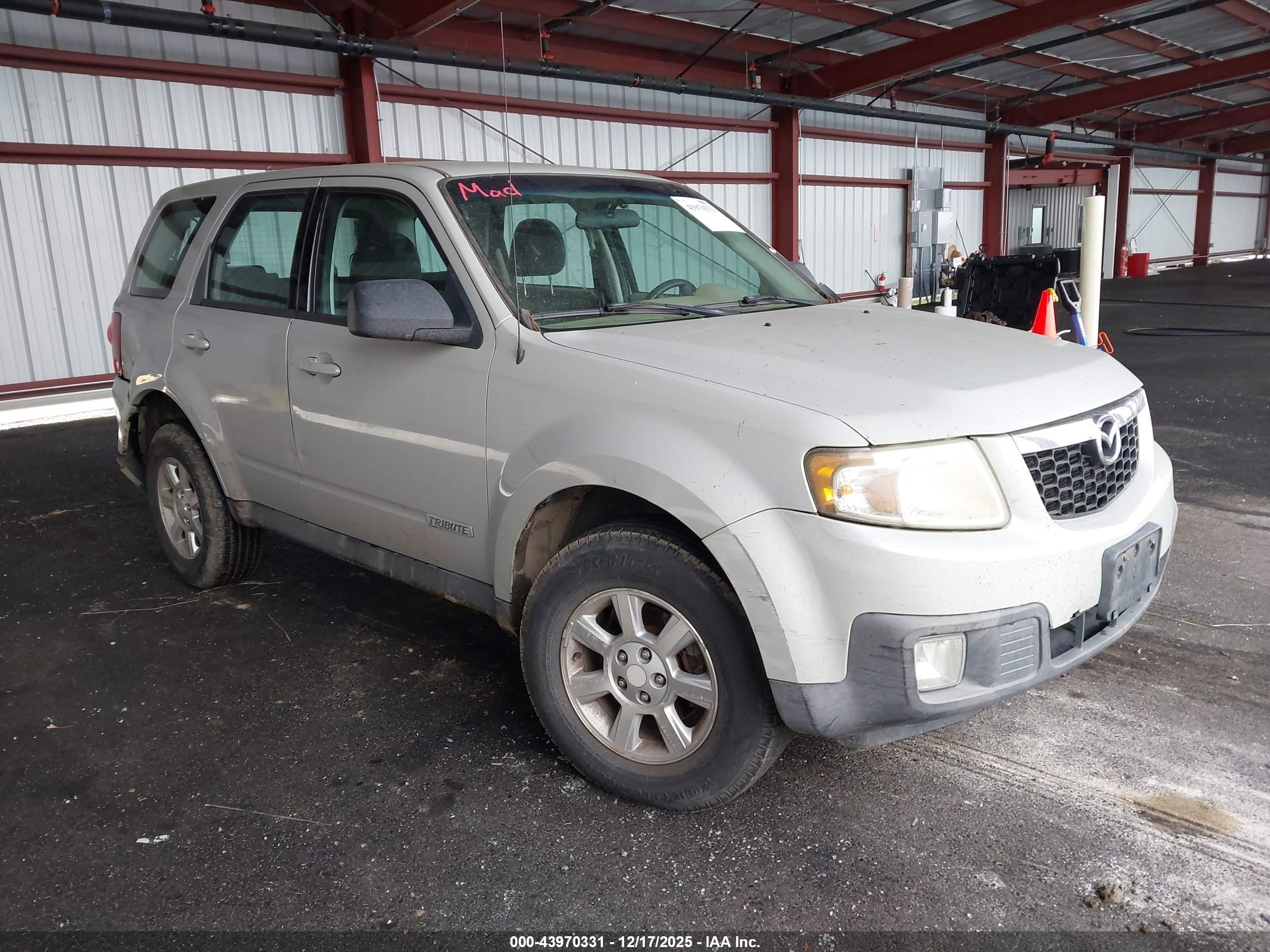 2008 Mazda Tribute Sport, VIN 4F2CZ06118KM26279 — Rear end