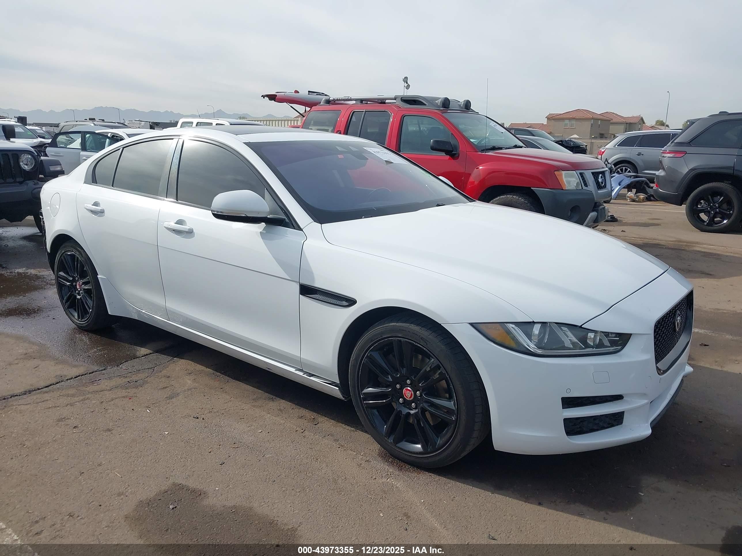 2017 Jaguar XE 25t Prestige, VIN SAJAE4BG8HA965025 — Rear end