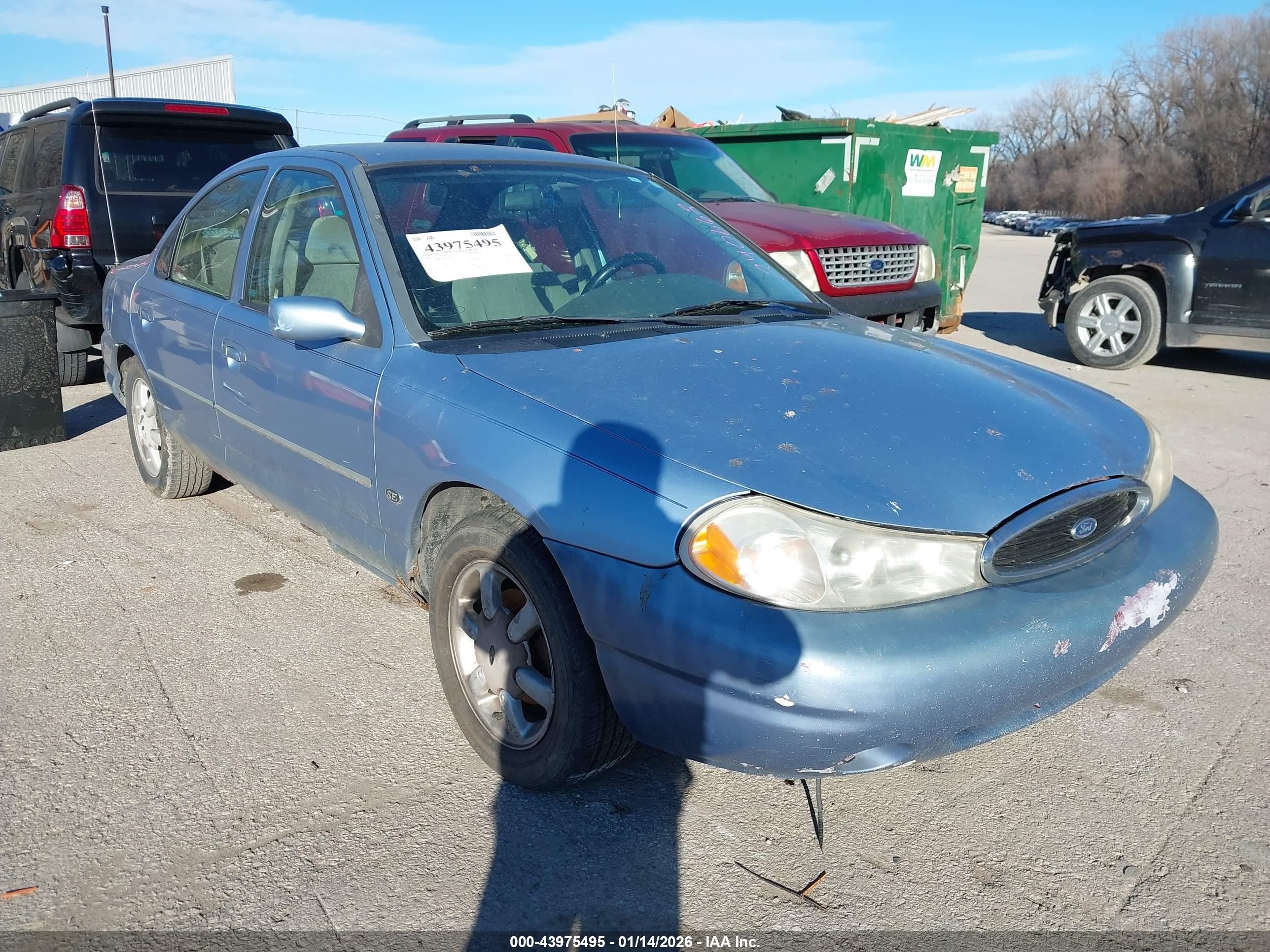 1998 Ford Contour SE Fleet, VIN 1FAFP6639WK240662 — Rear end