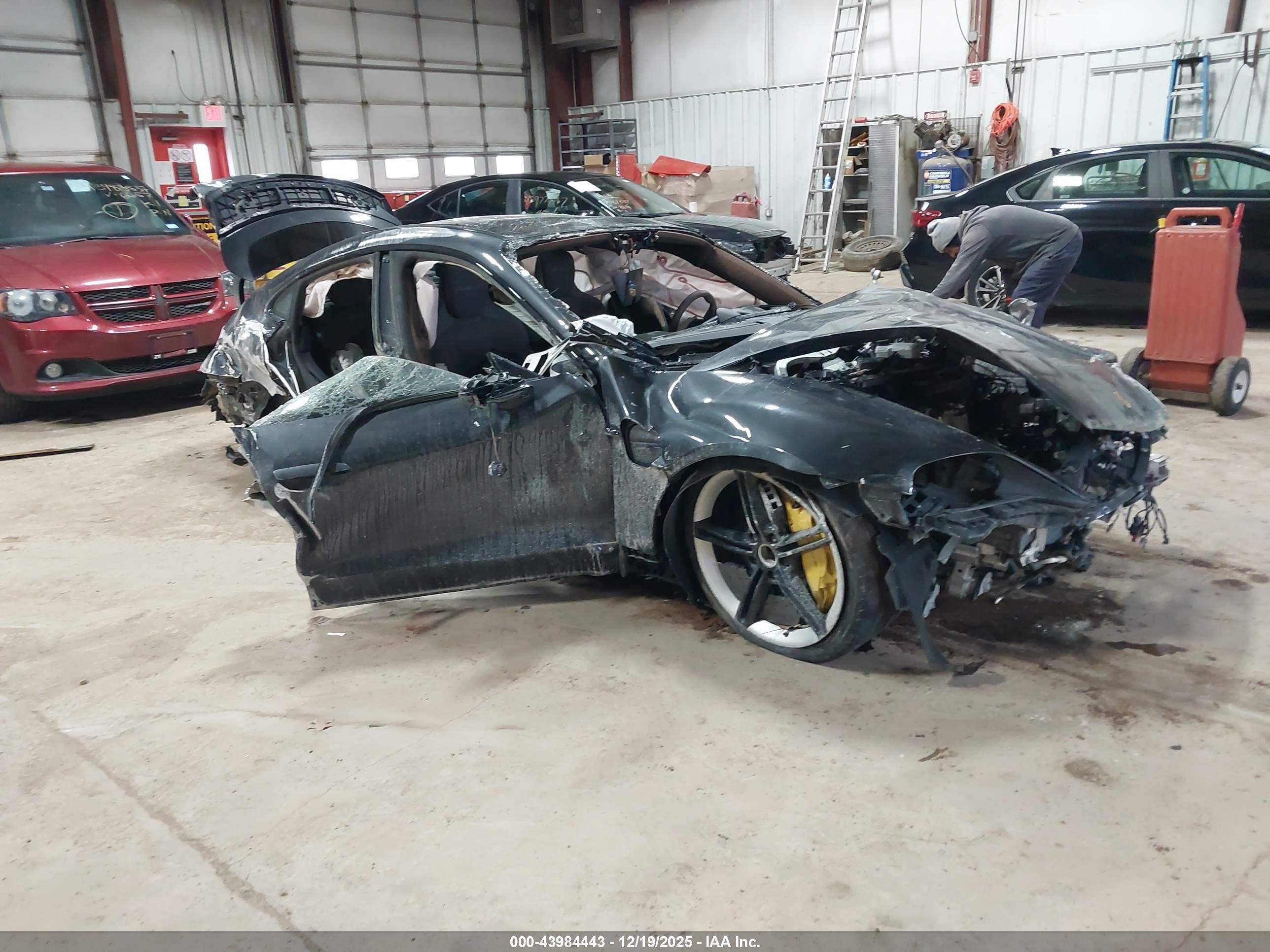 2020 Porsche Taycan Turbo, VIN WP0AC2Y19LSA72248 — Rollover