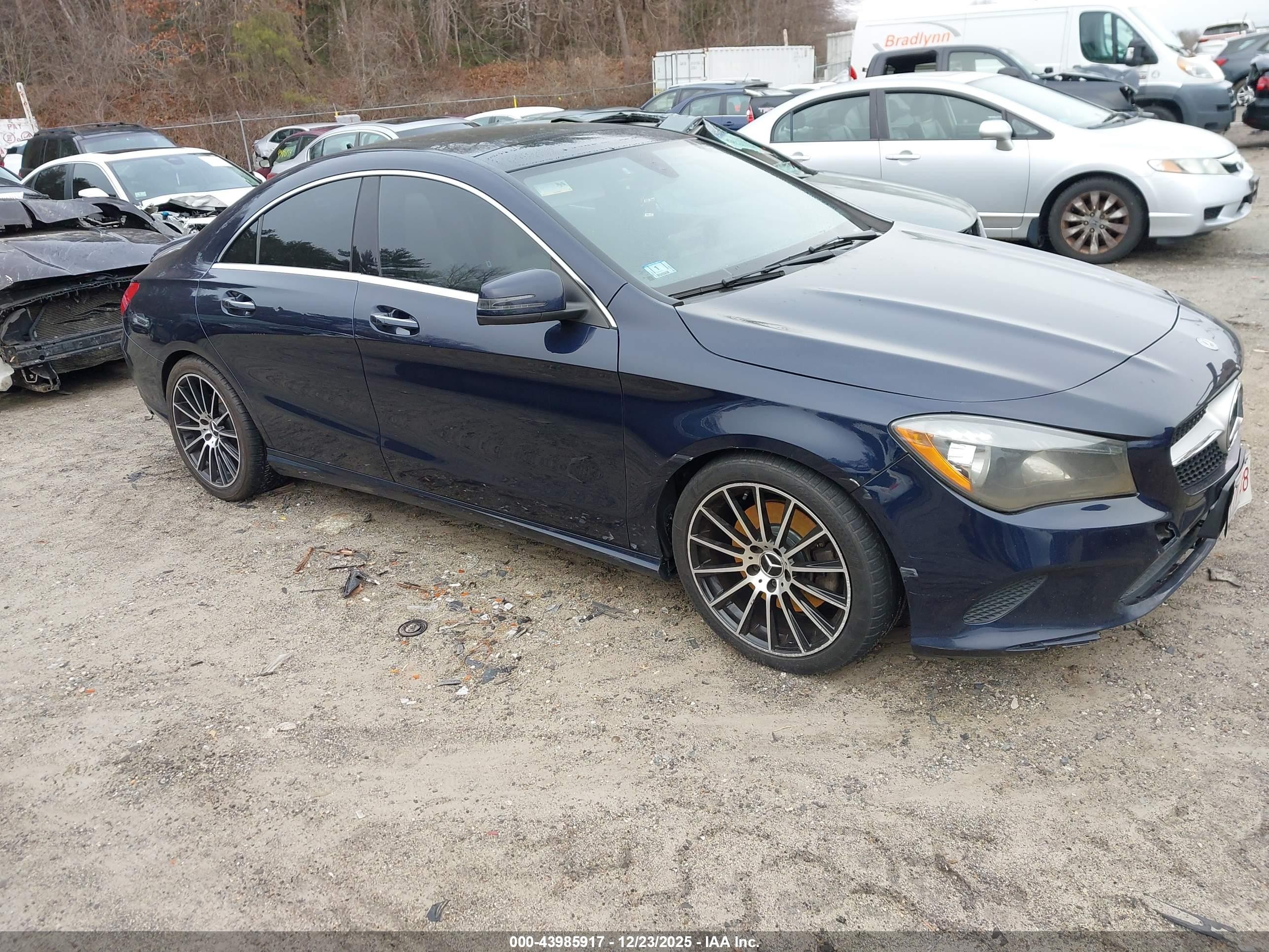 2018 Mercedes-Benz CLA 250, VIN WDDSJ4GB0JN657010 — Not stated