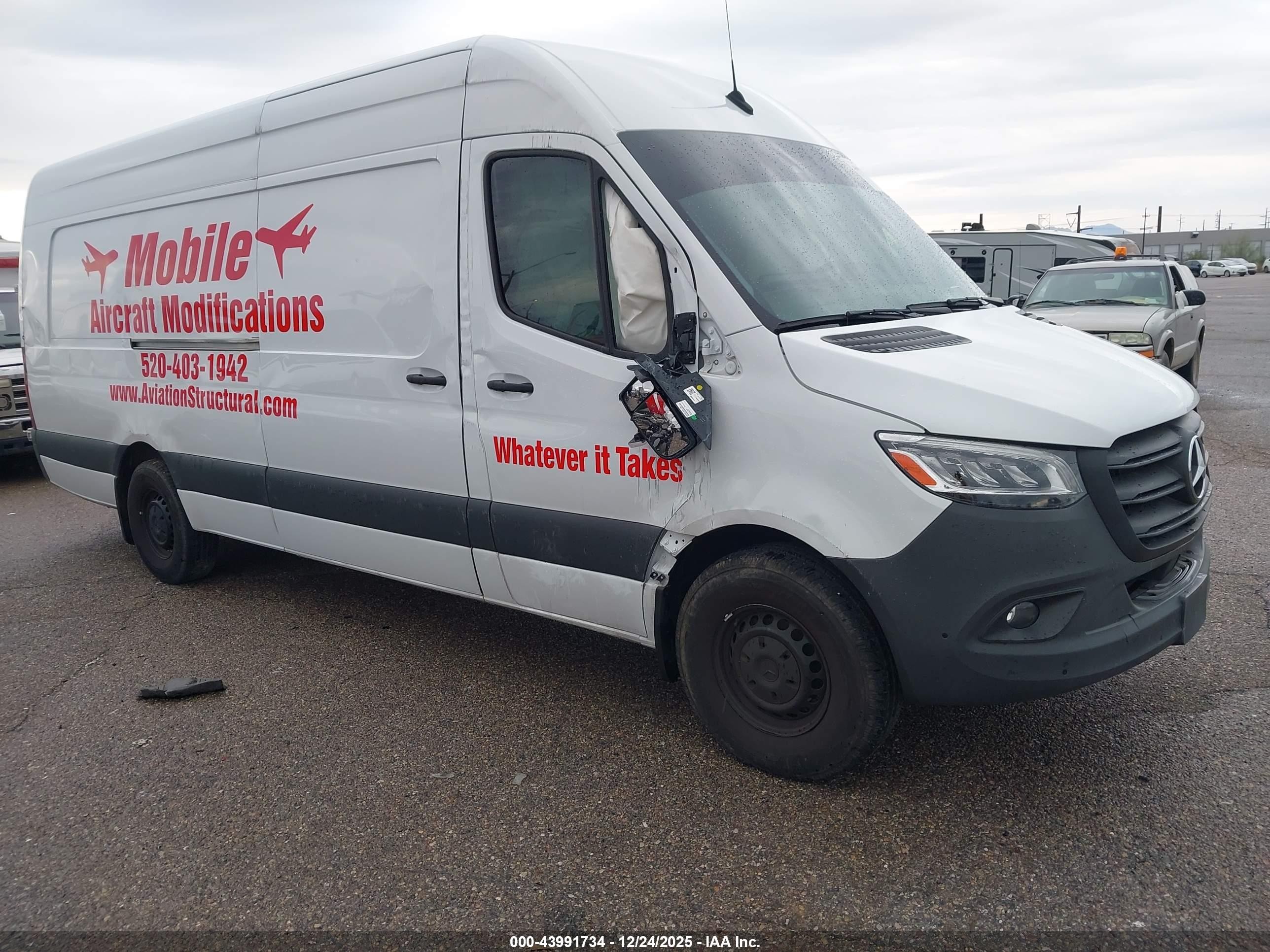 2024 Mercedes-Benz Sprinter Cargo, VIN W1Y4NDHY5RT158684 — Side